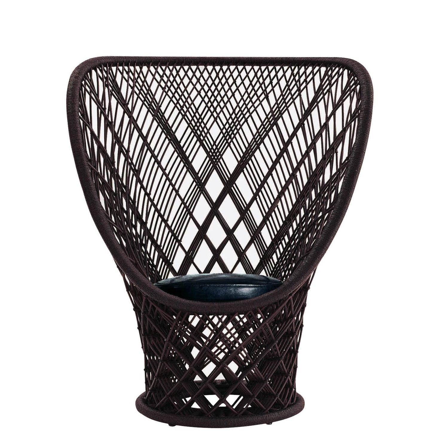 Hnedé kreslo PAVO REAL