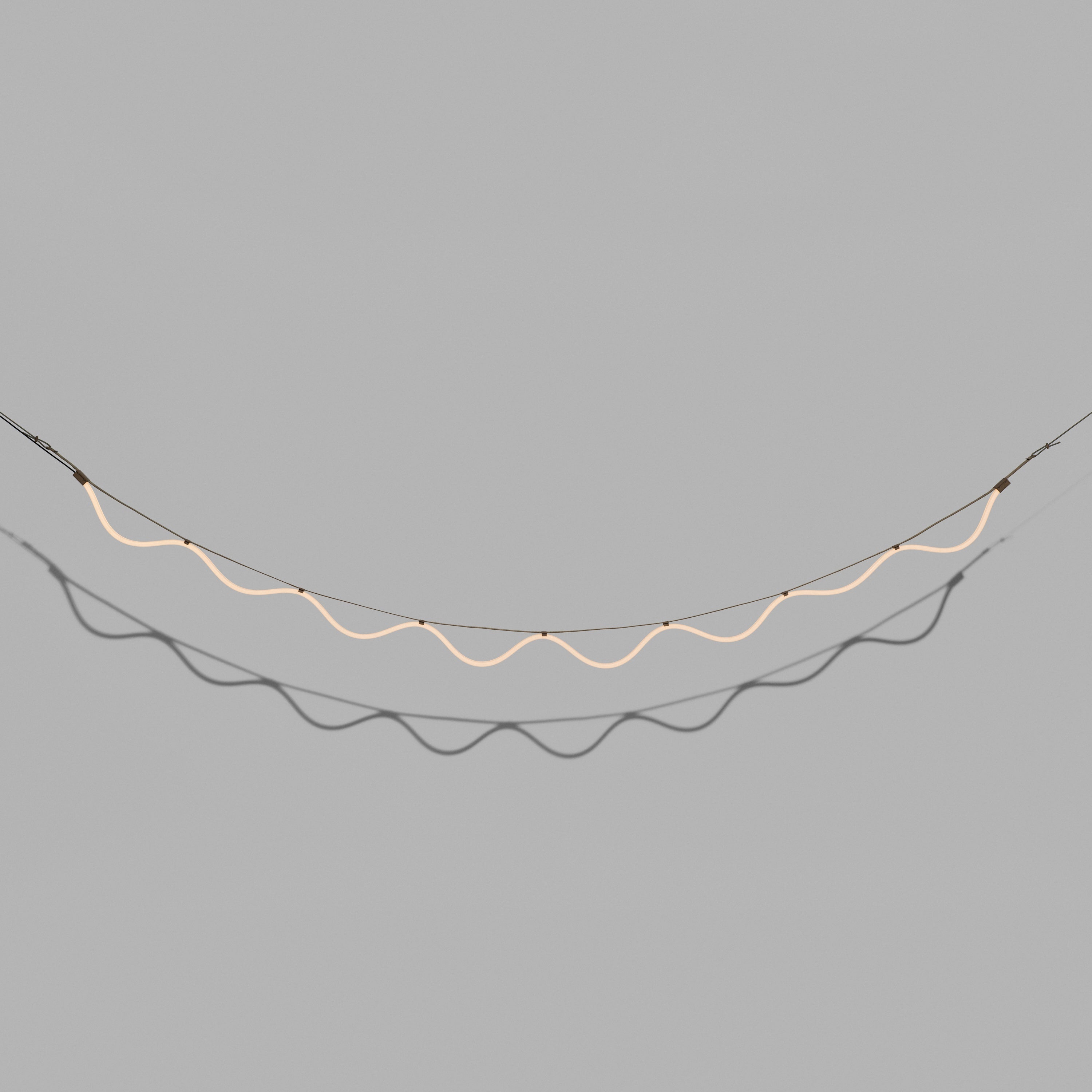Lampa visiacá SPLINE béžová s modrou
