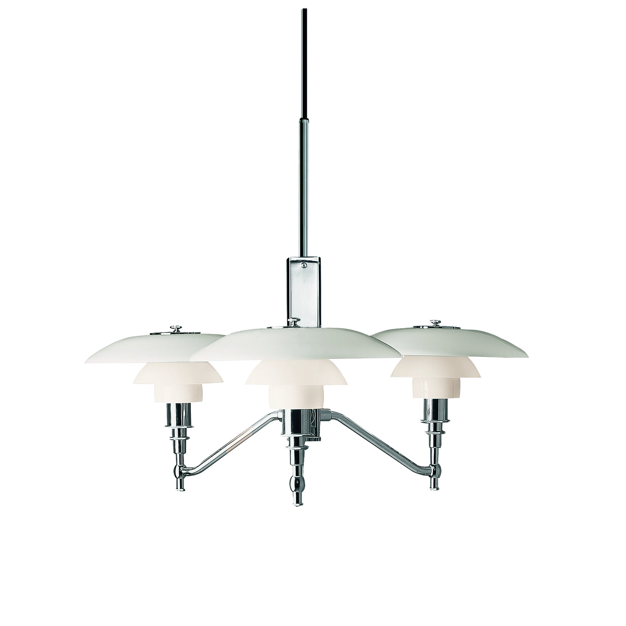Pendant lamp PH 3/2 ACADEMY white with chrome finish