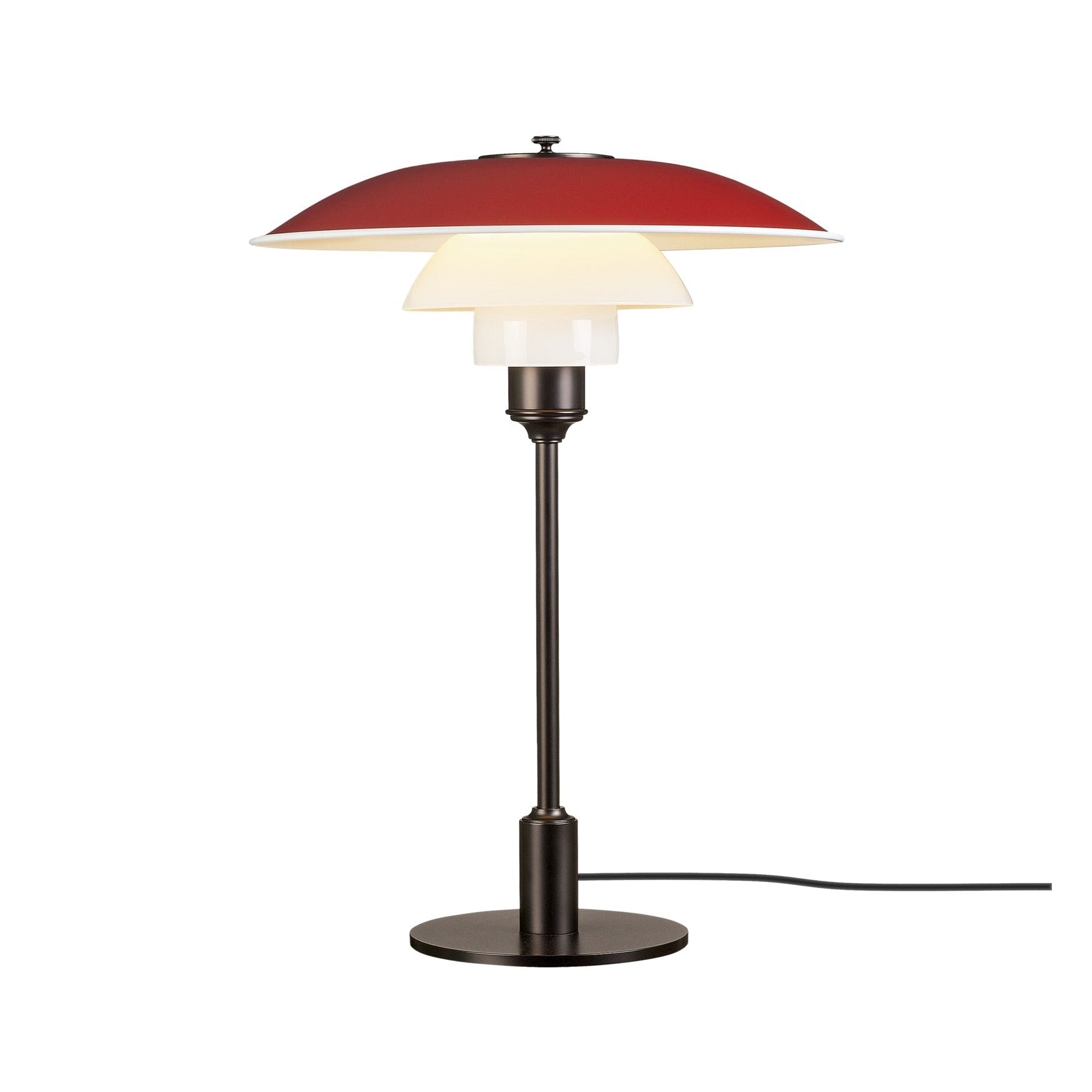 Stolná lampa PH 3½-2½ červená