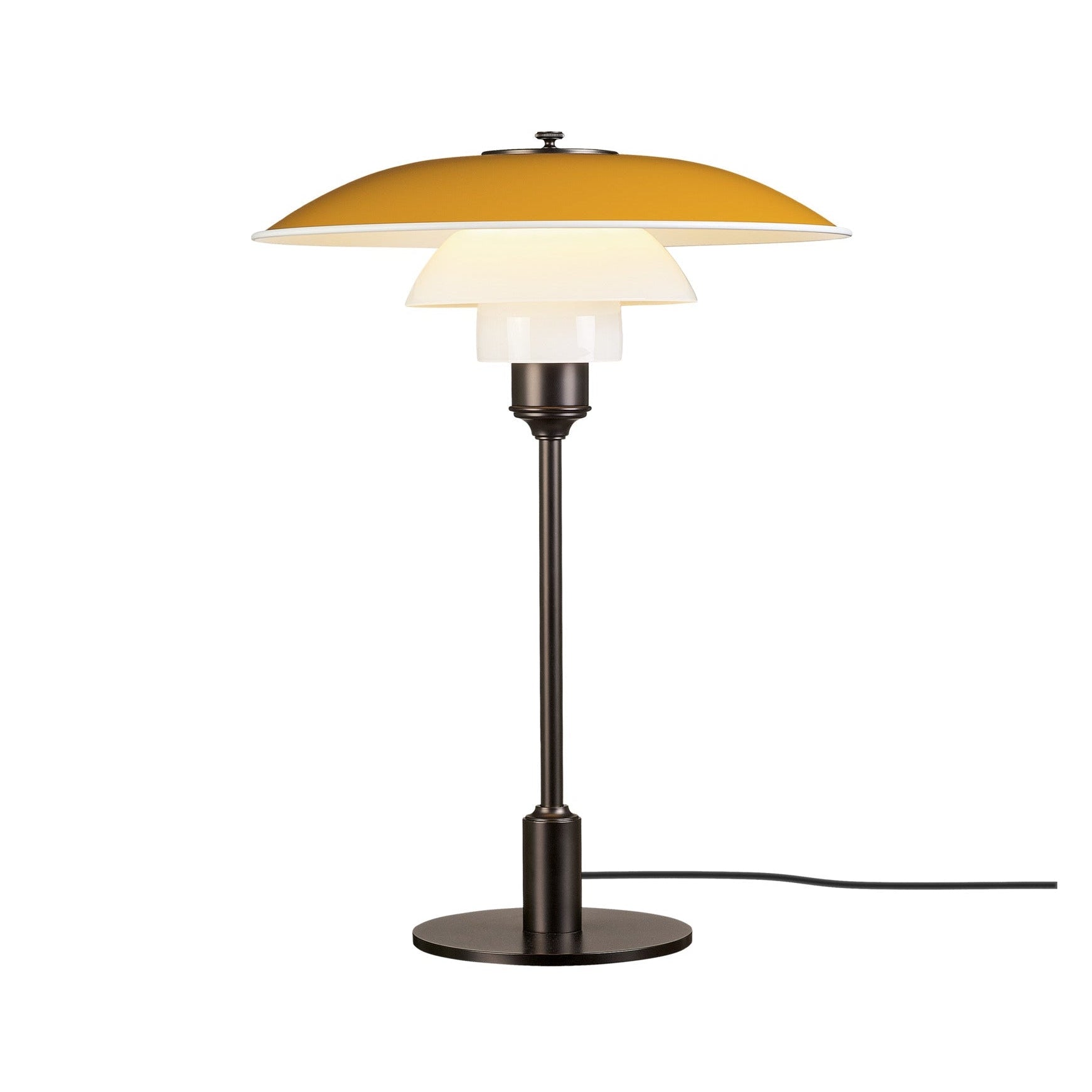 PH 3½-2½ yellow table lamp