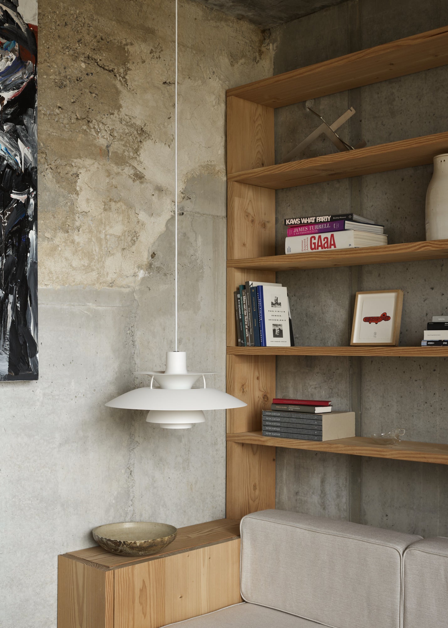 Závesná lampa PH 5 monochromatická bledoružová