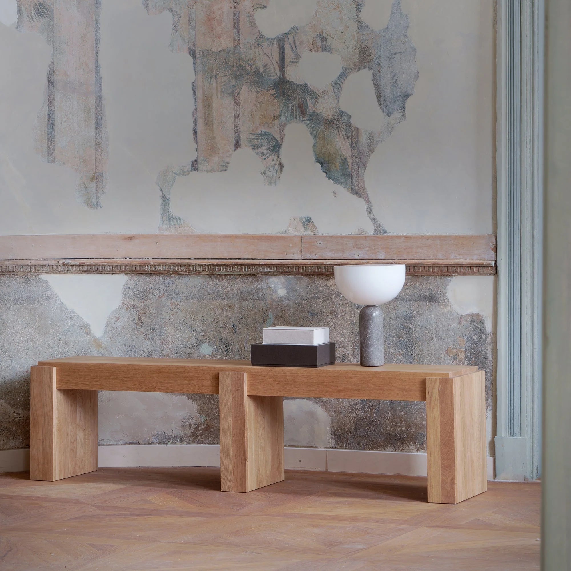 Lavička PURA tmavé dubové drevo