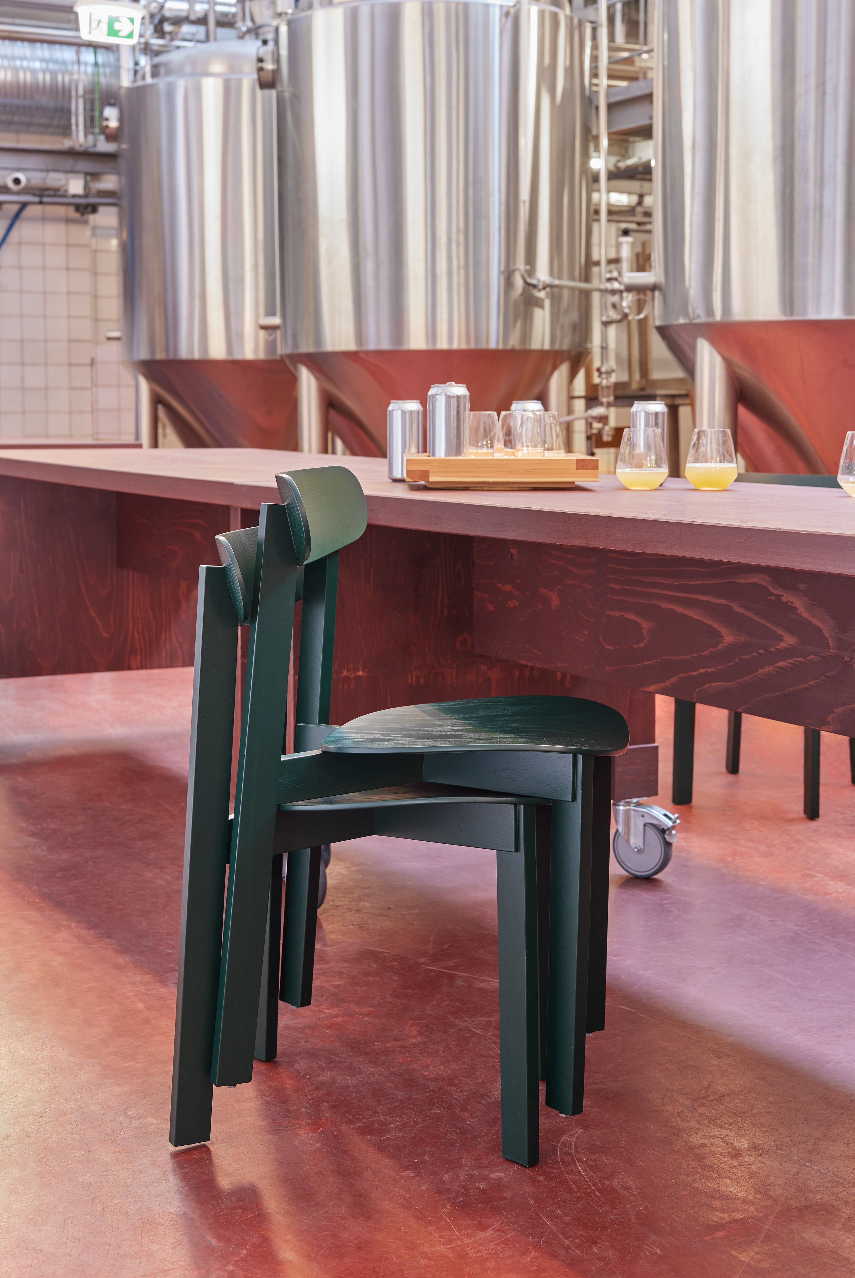 Stolička BONDI zelená