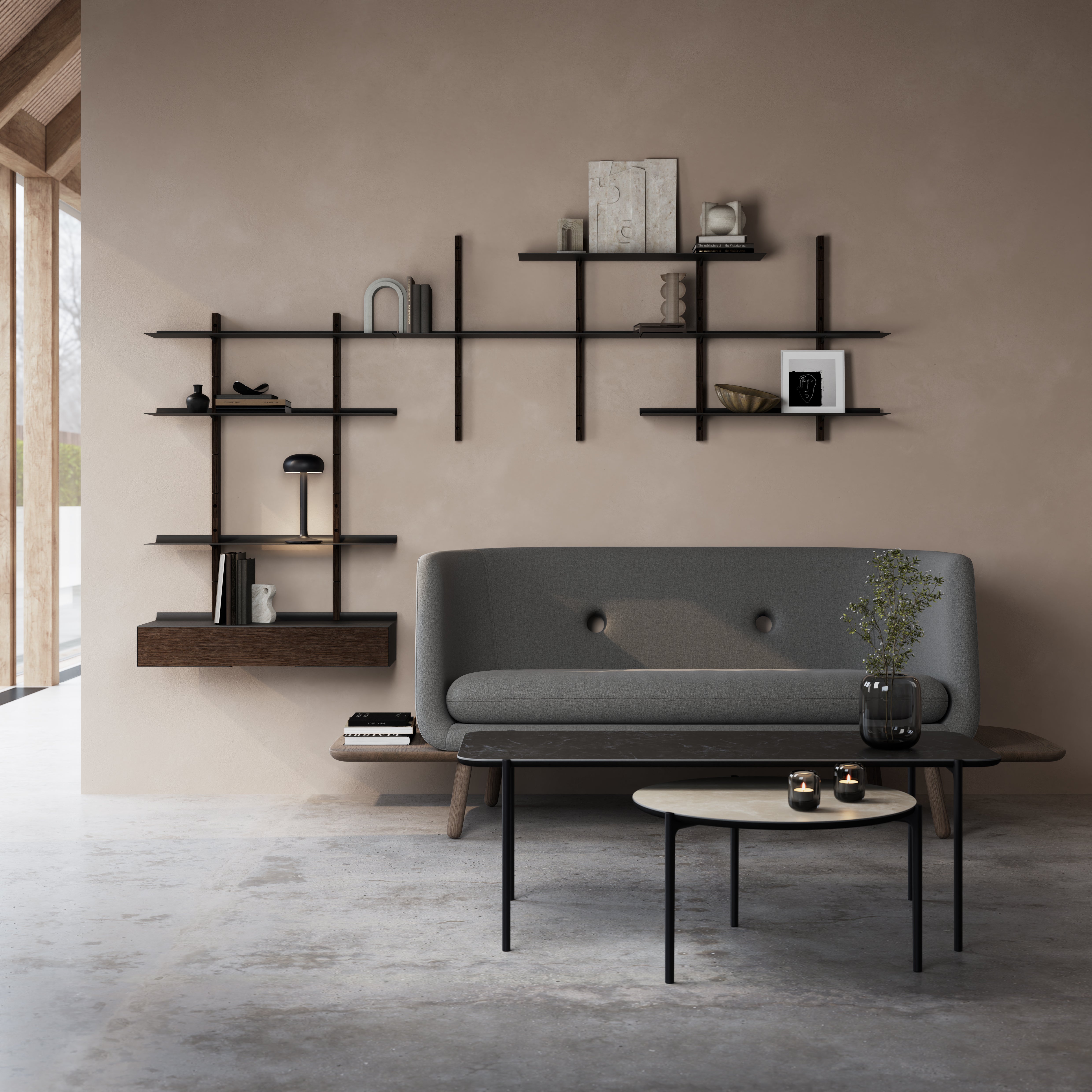 SMILE wall cabinet black