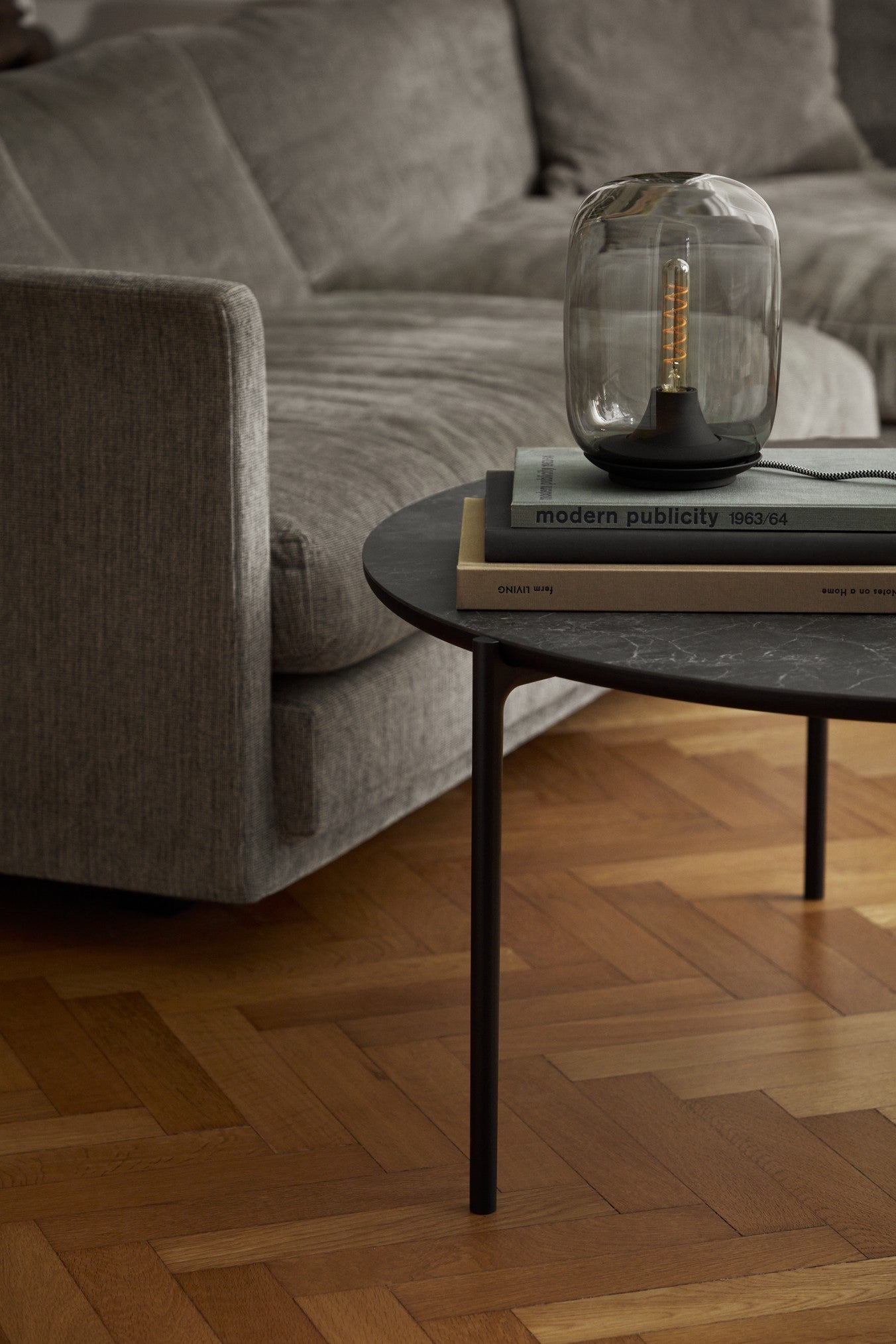 ACORN silver table lamp