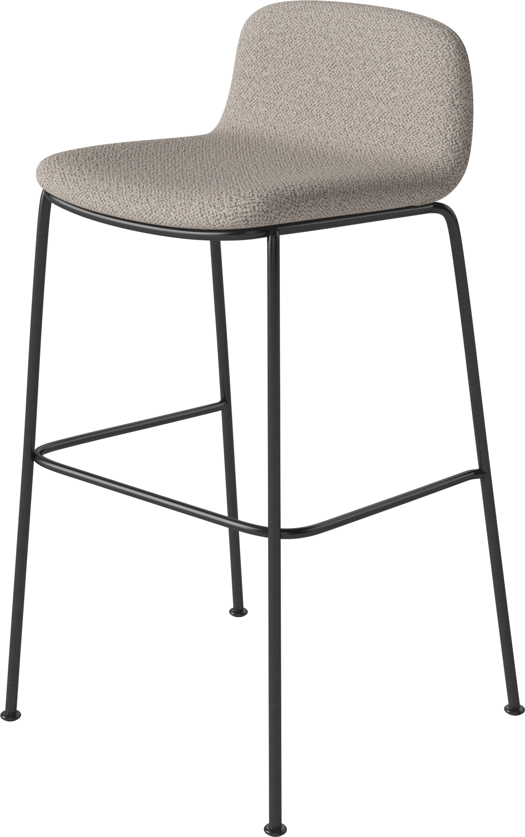 Hoker PALM čalúnený s čiernym kovovým podstavcom