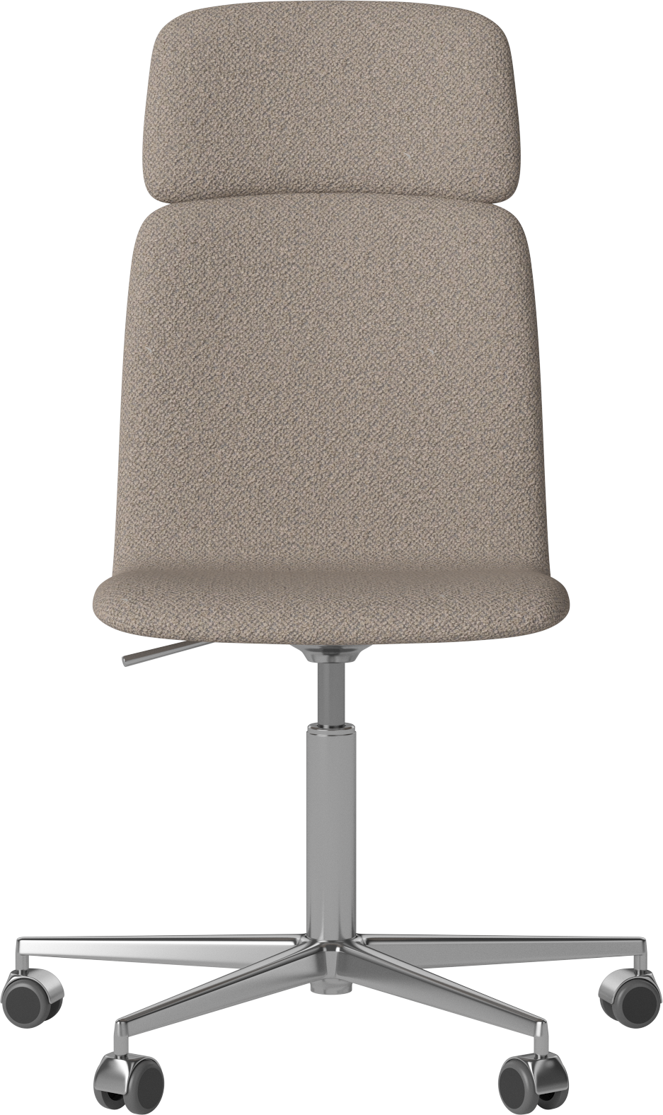 Kancelárske kreslo PALM čalúnené s kovovou základňou