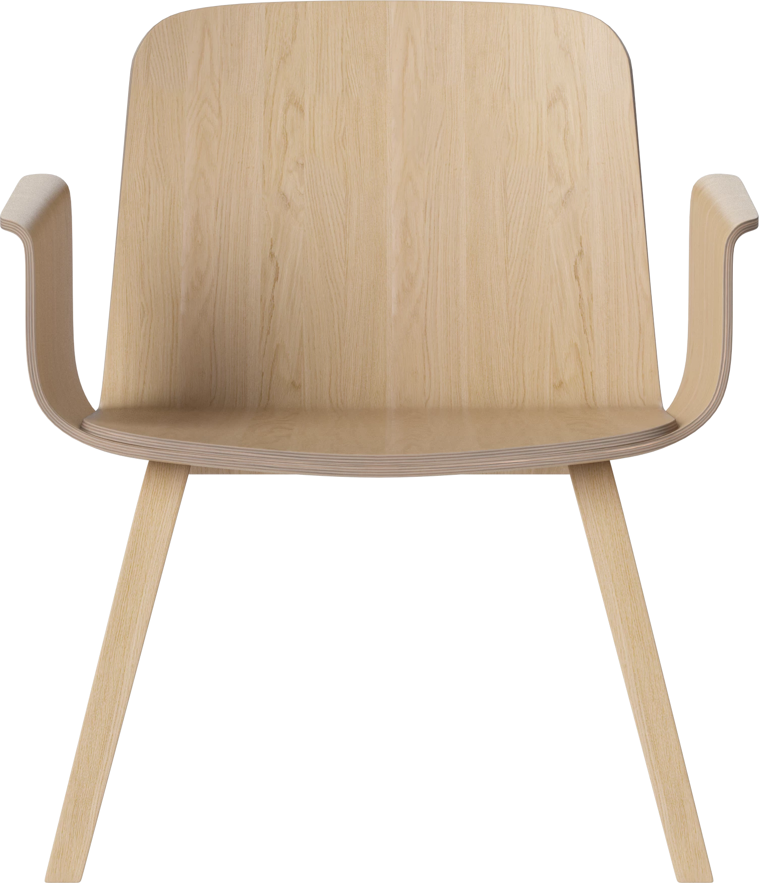 Fotel s podložkami PALM bielený dubový dyha