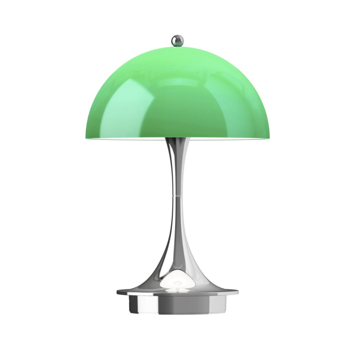Portable Lamp PANTHELLA 160 green with chrome base