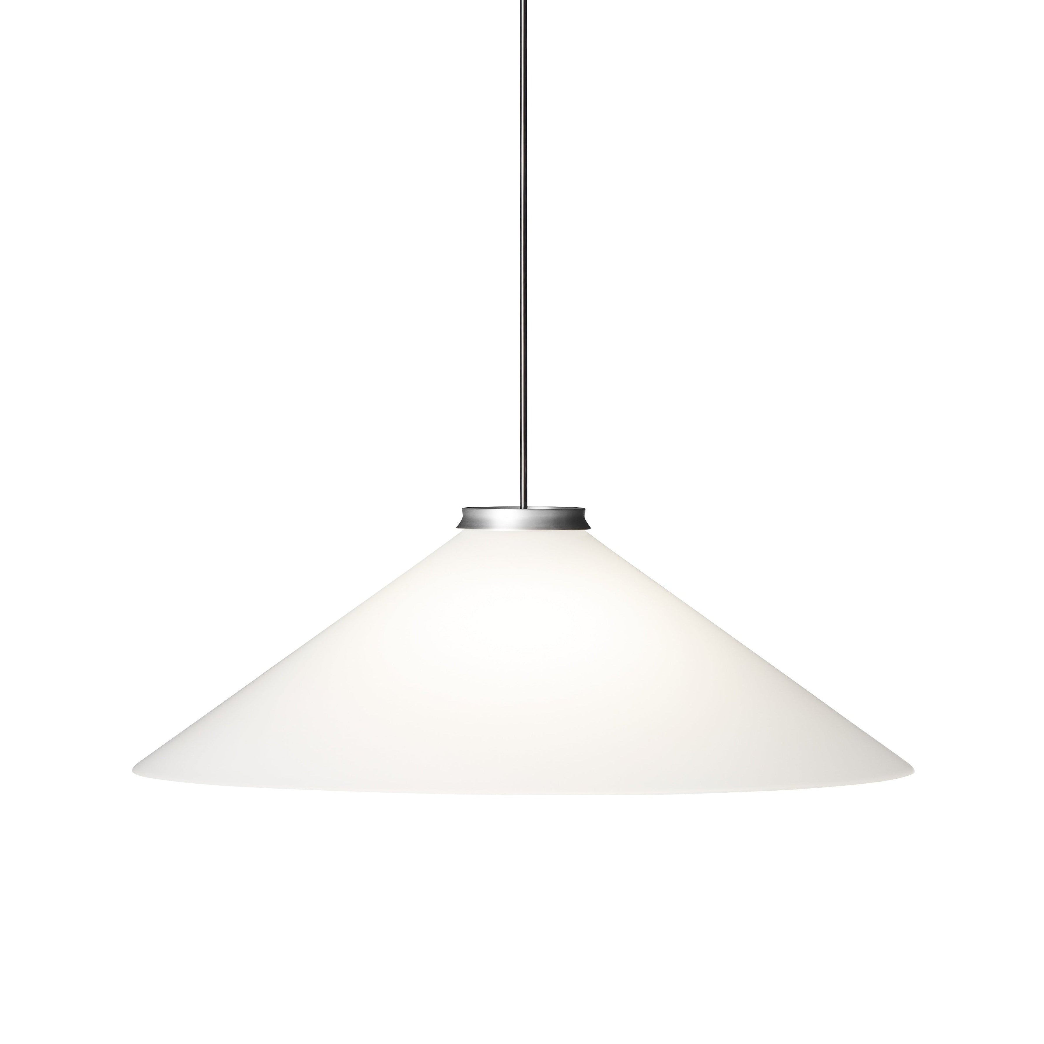 Závesná lampa ALINE strieborná s bielym tienidlo