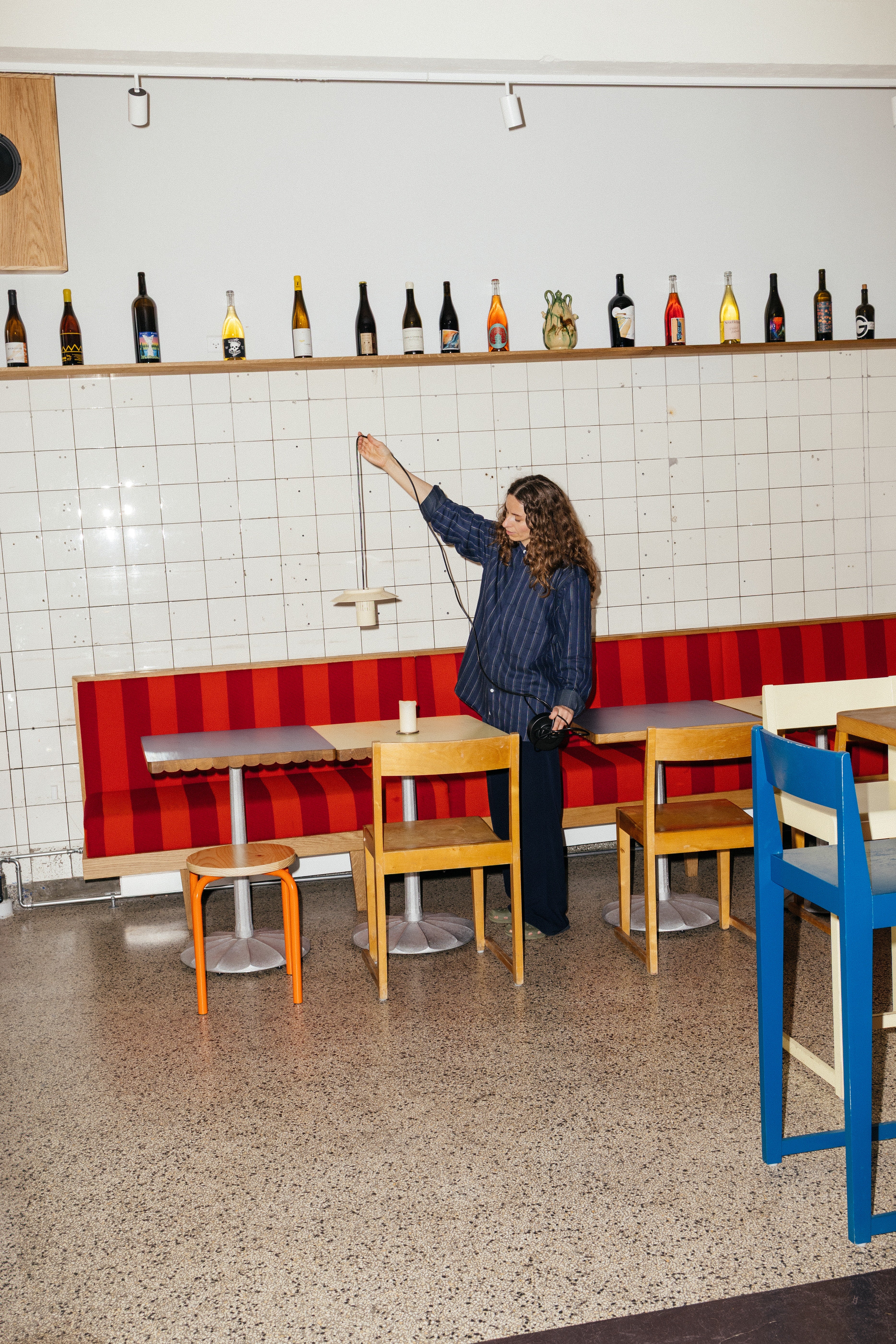 Závesná lampa LILLE biela