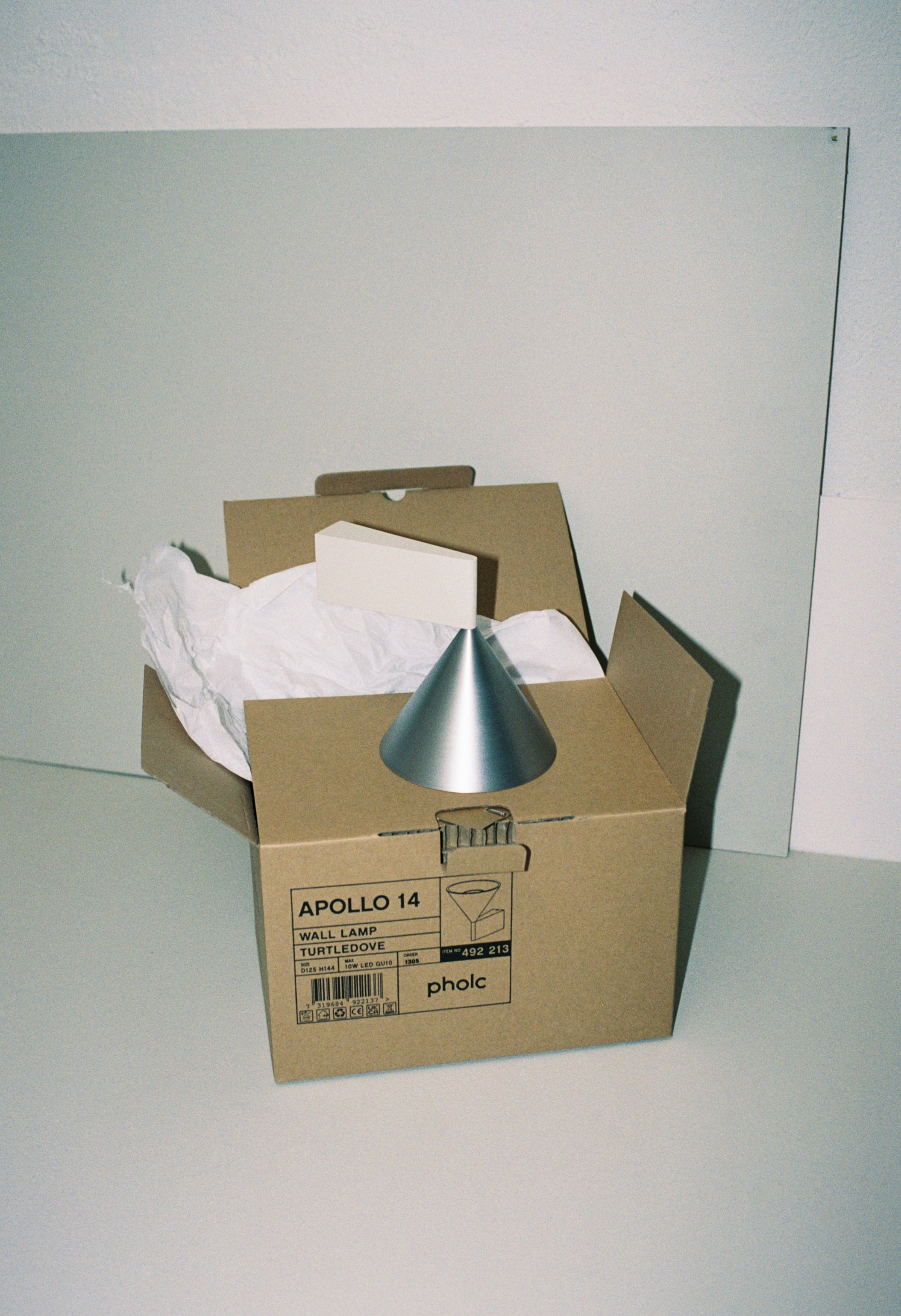 Nástenná lampa APOLLO biela