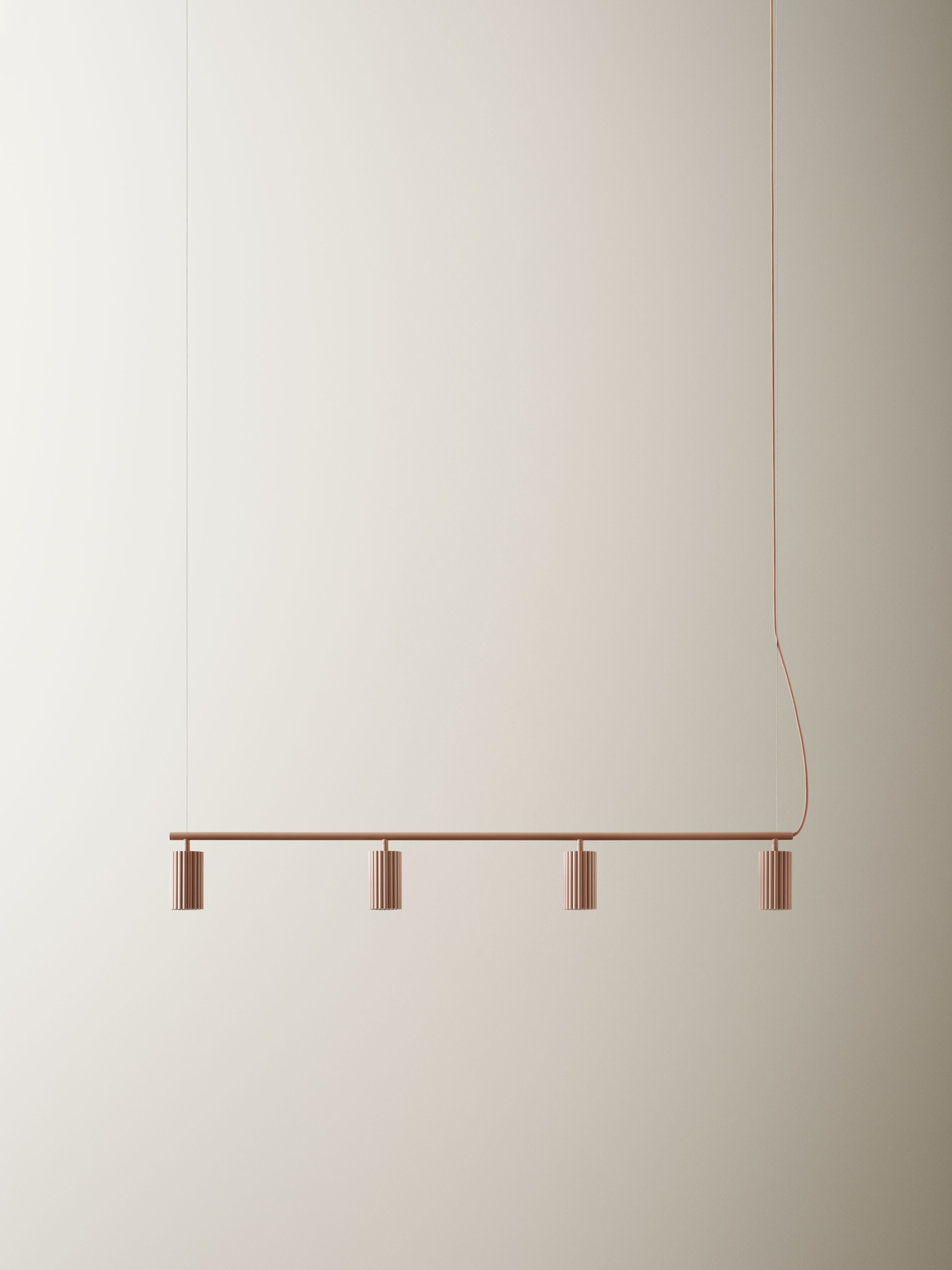 Závesná lampa DONNA LINE ružová