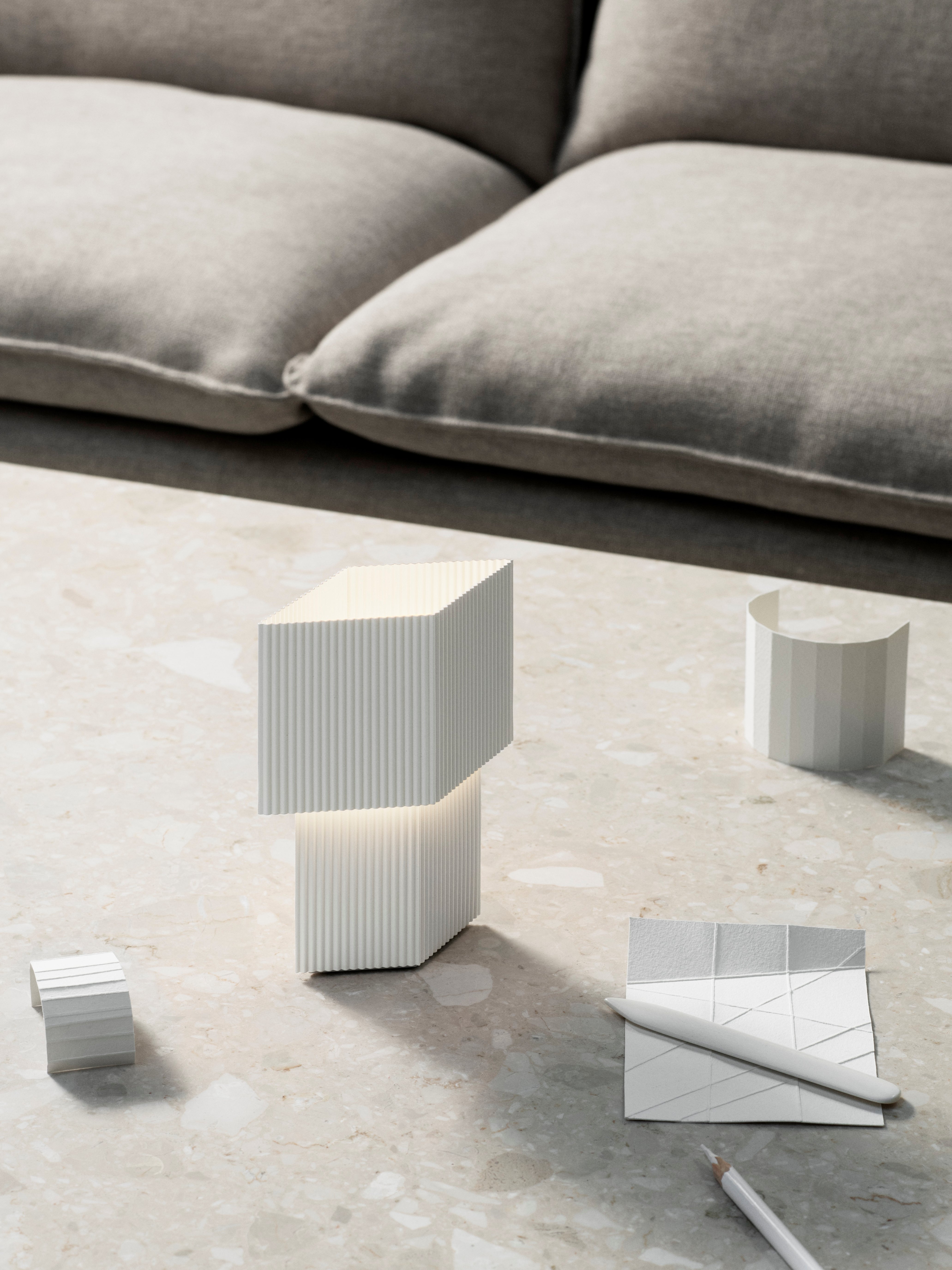 Stolná lampa ROMB MINI biela