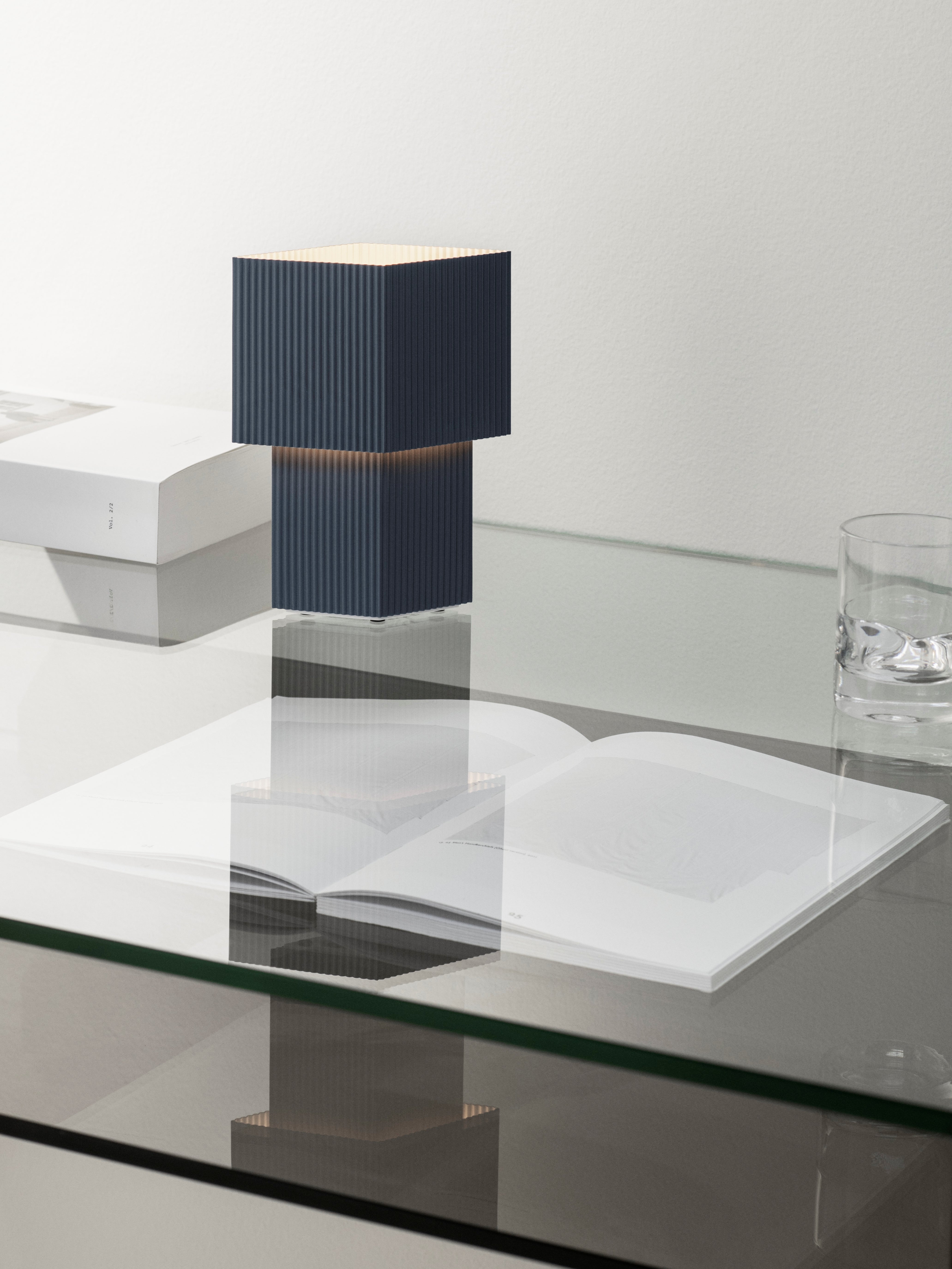 Stolná lampa ROMB MINI tmavomodrá