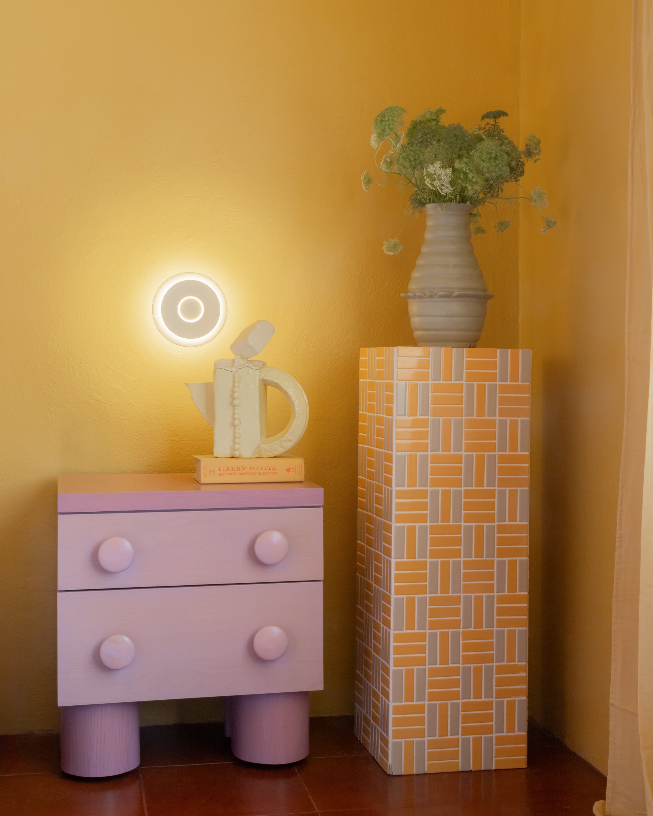 Nástenná lampa LILLE vanilková