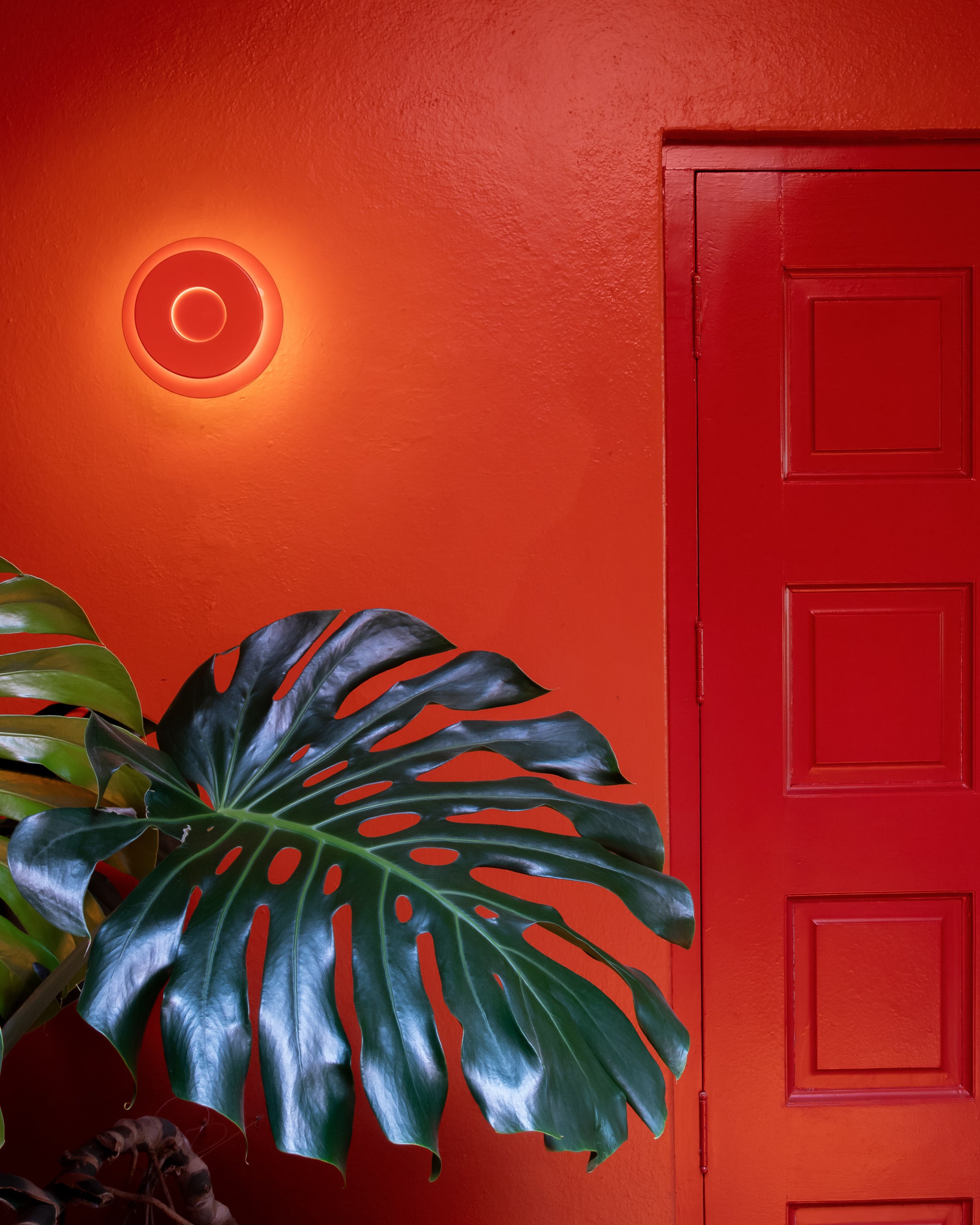 Nástenná lampa LILLE červená pomaranč