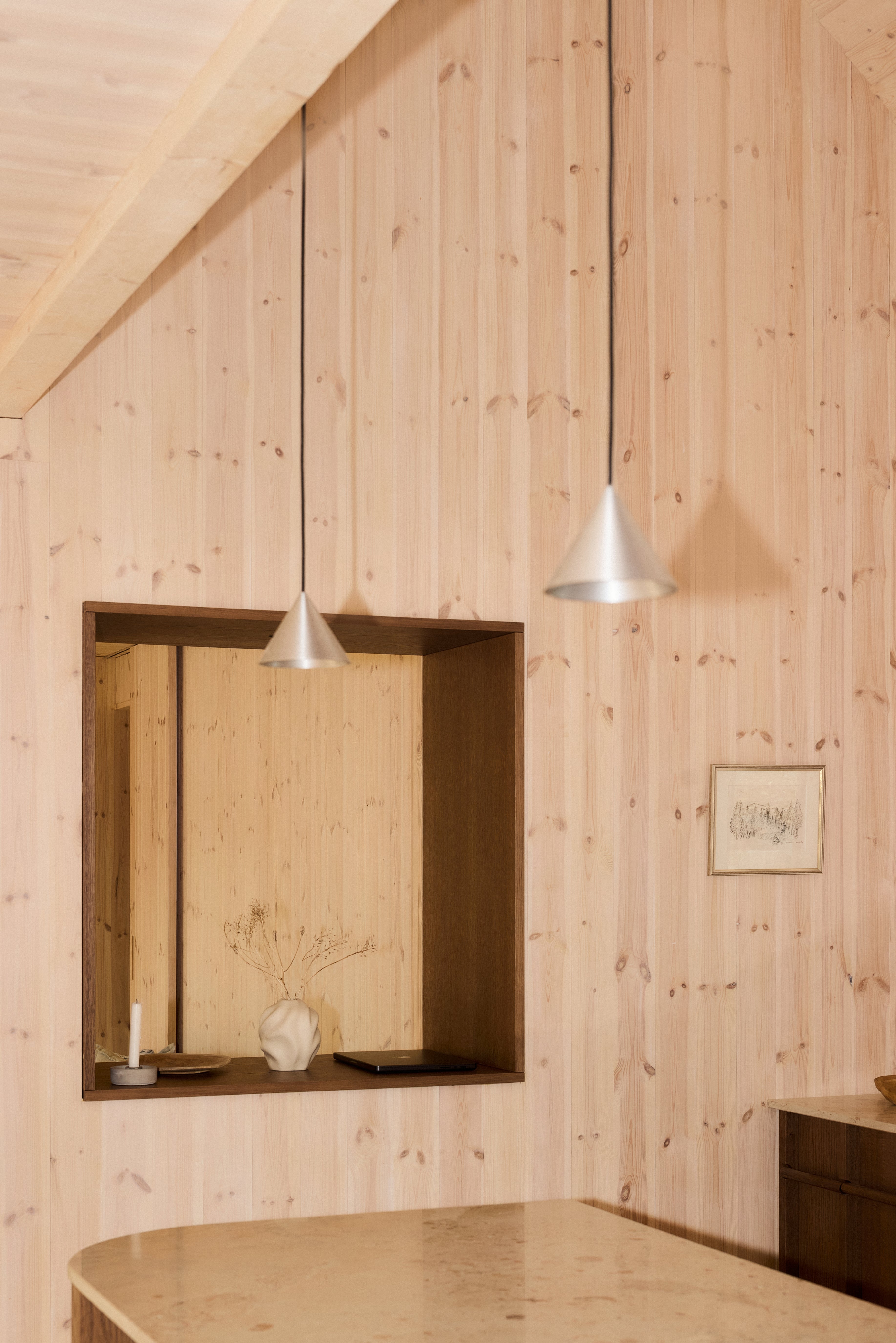 Závesná lampa APOLLO ZERO strieborná