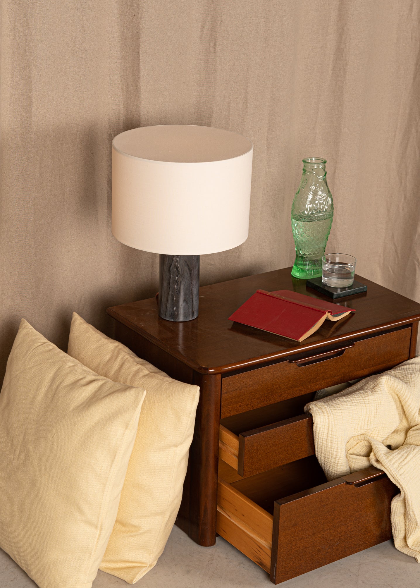 PIPITO Table Lamp Black Marble