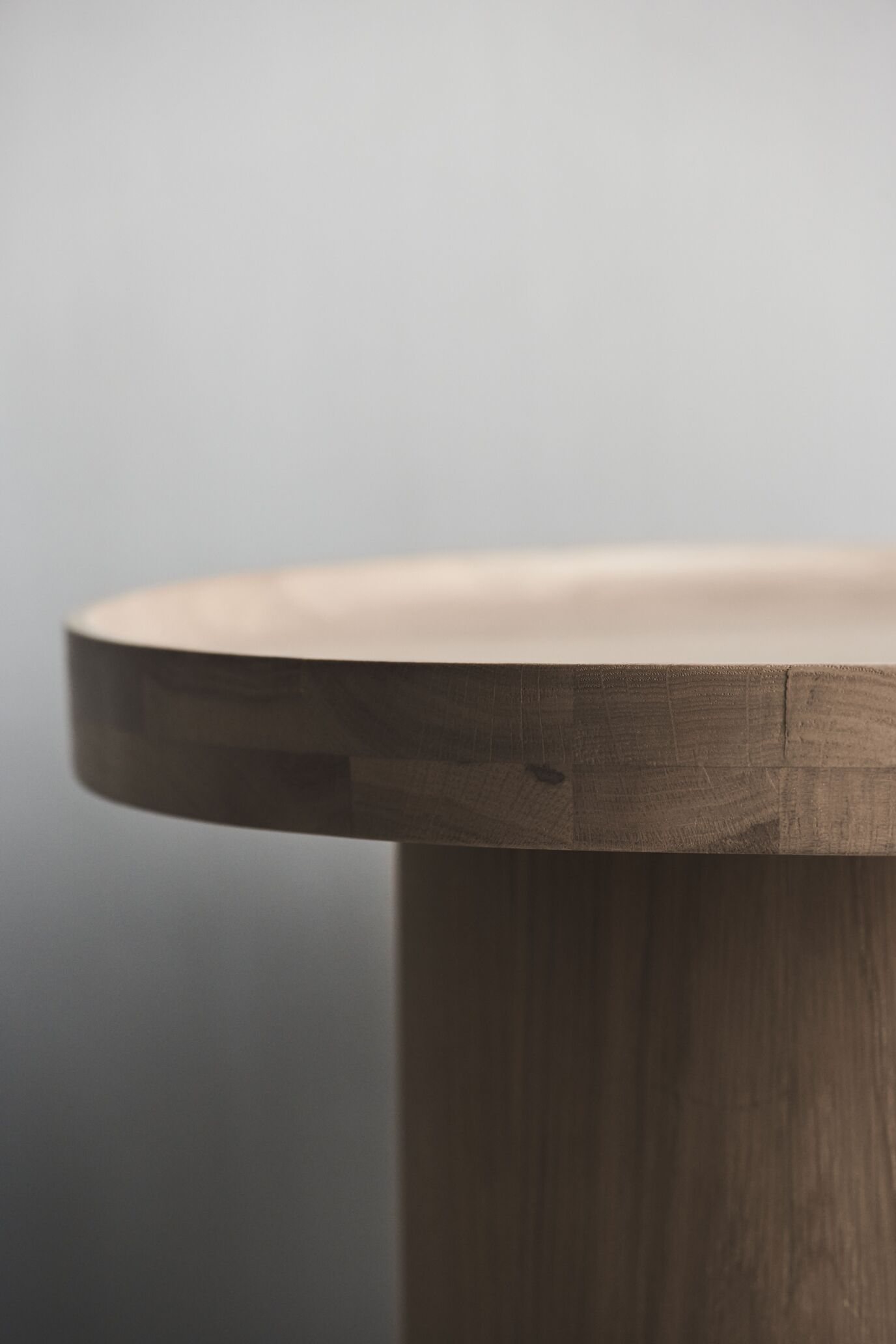 Plateau coffee table black oak wood