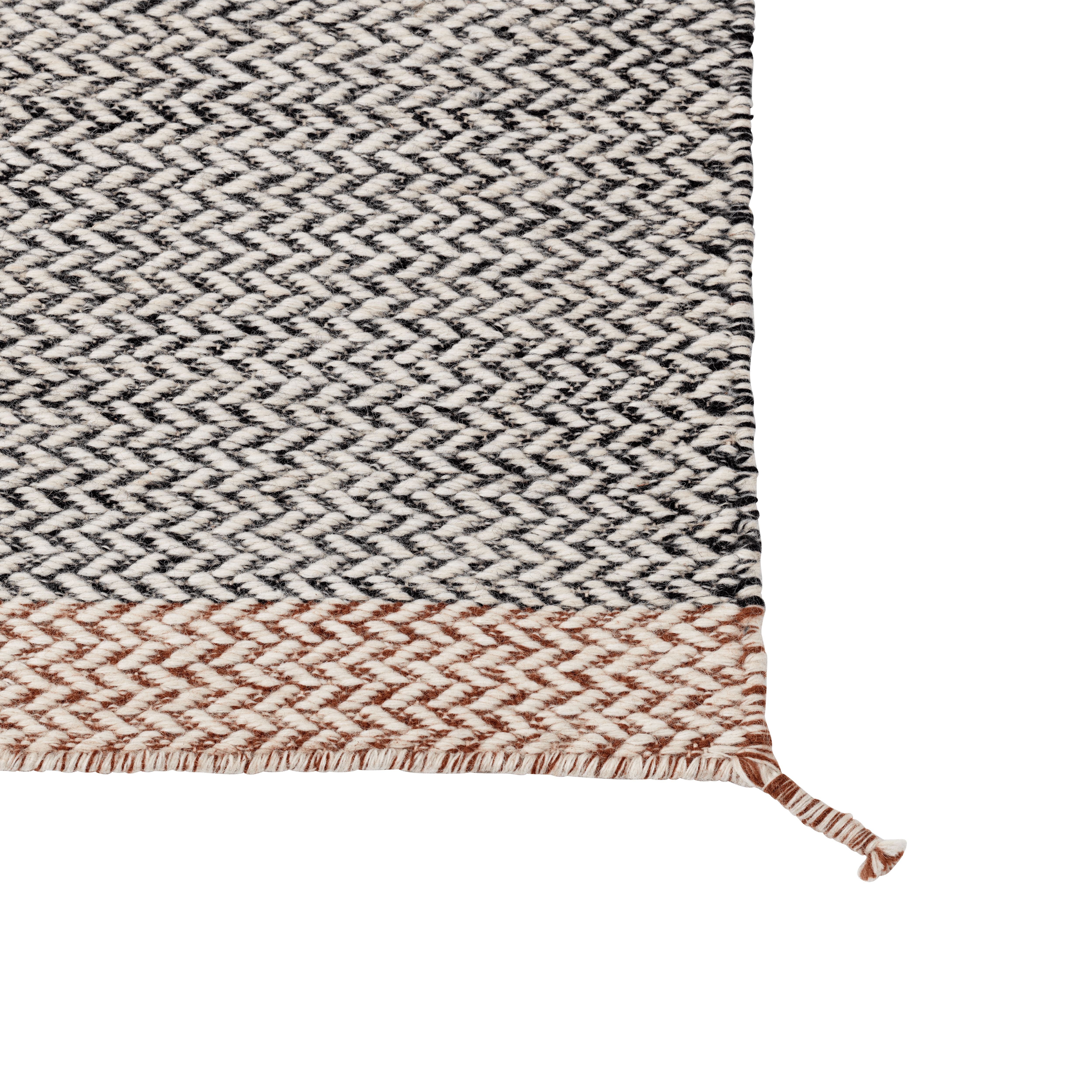 Black and White PLY Rug