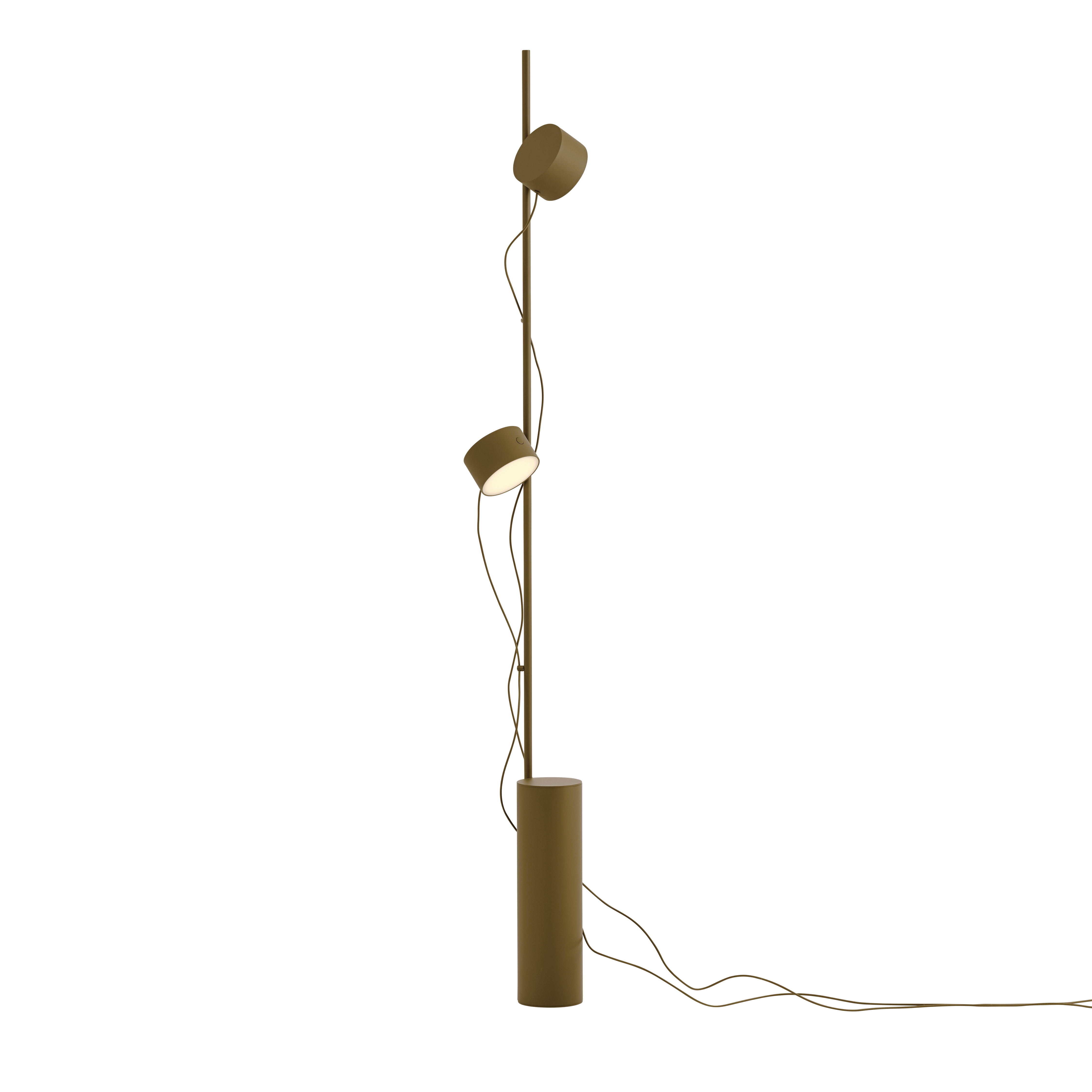 POST floor lamp brown-green