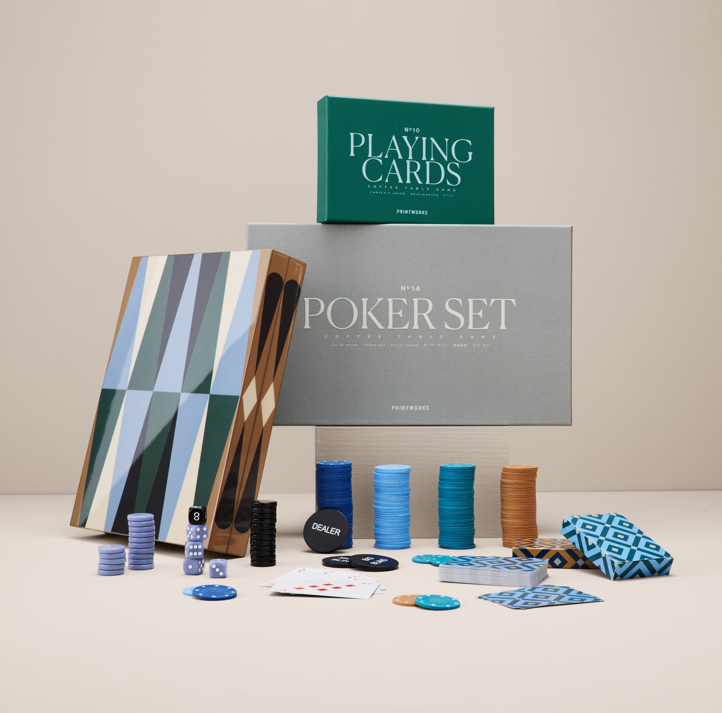 Súprava na poker POKER SET šedá