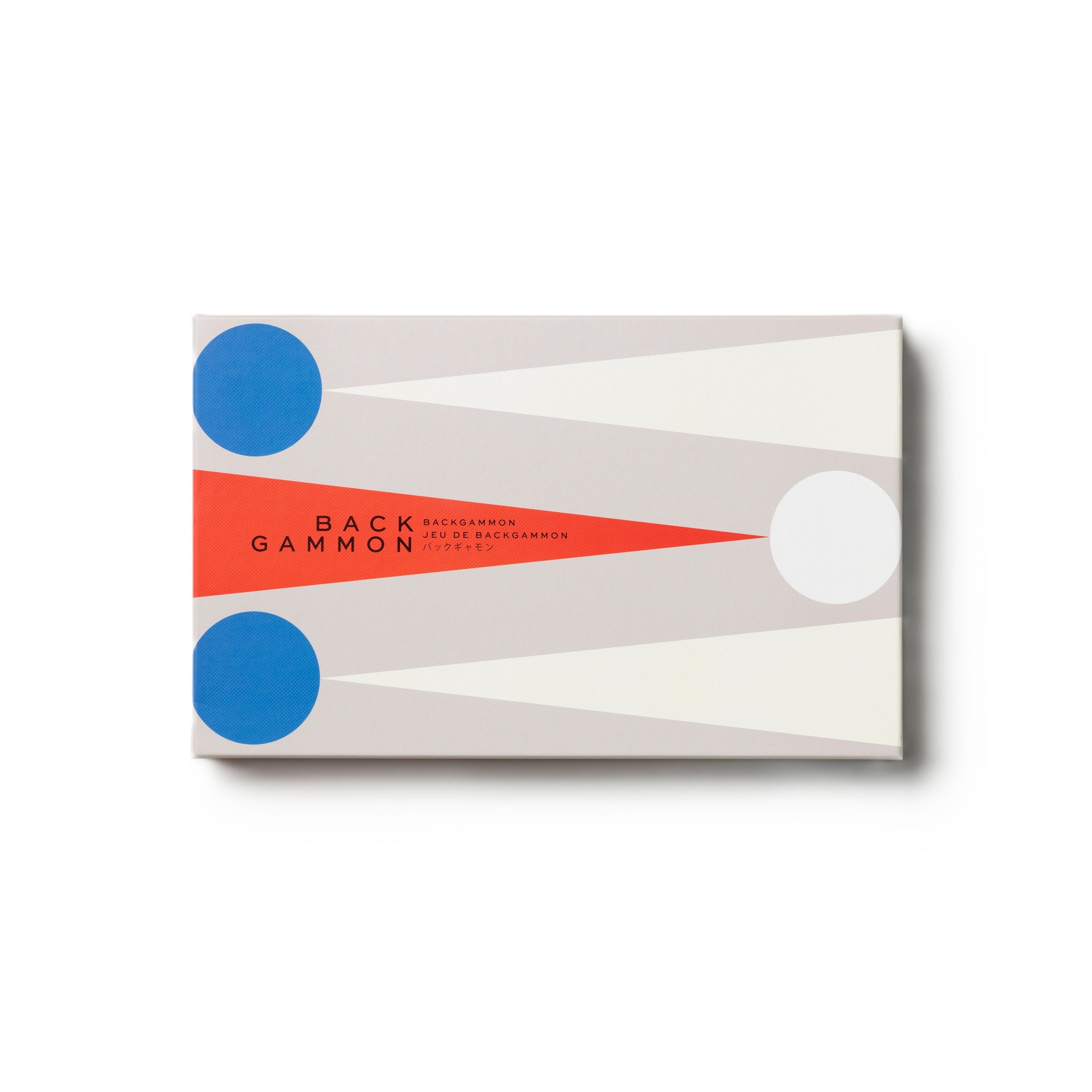 Súprava na hru v backgammon BACKGAMMON šedá s červenou a modrou