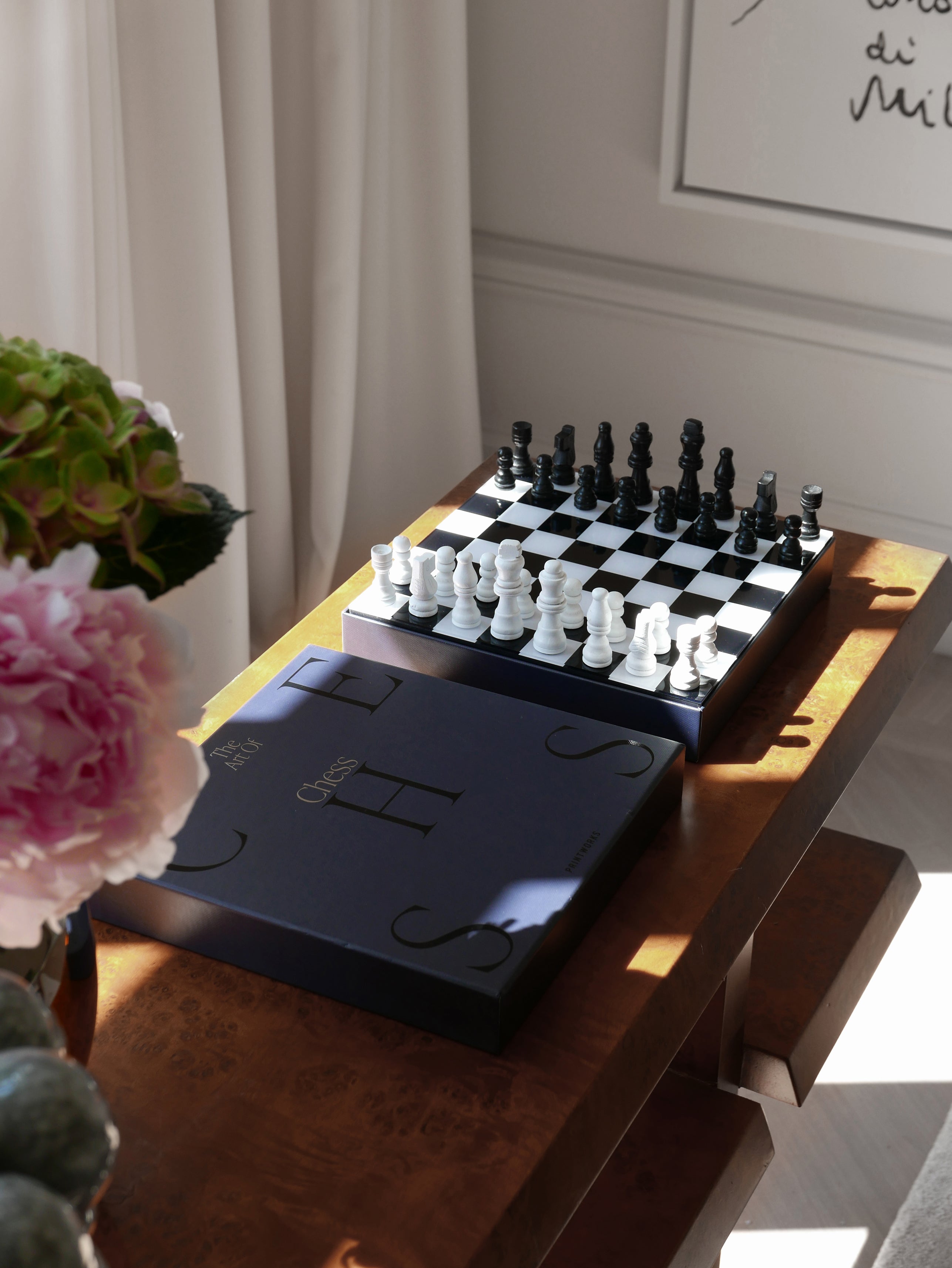 ART OF CHESS Blue Chess Set