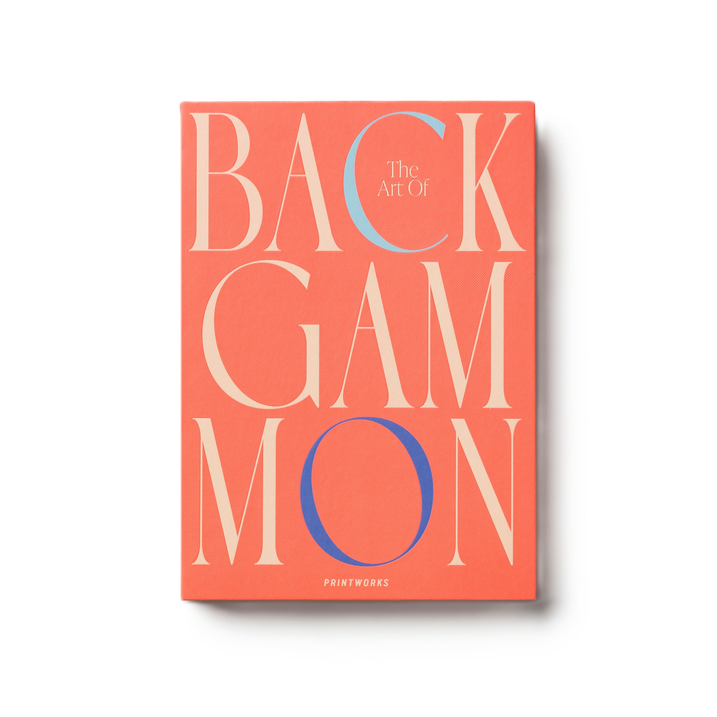 ART OF BACKGAMMON Red and Blue Backgammon Set