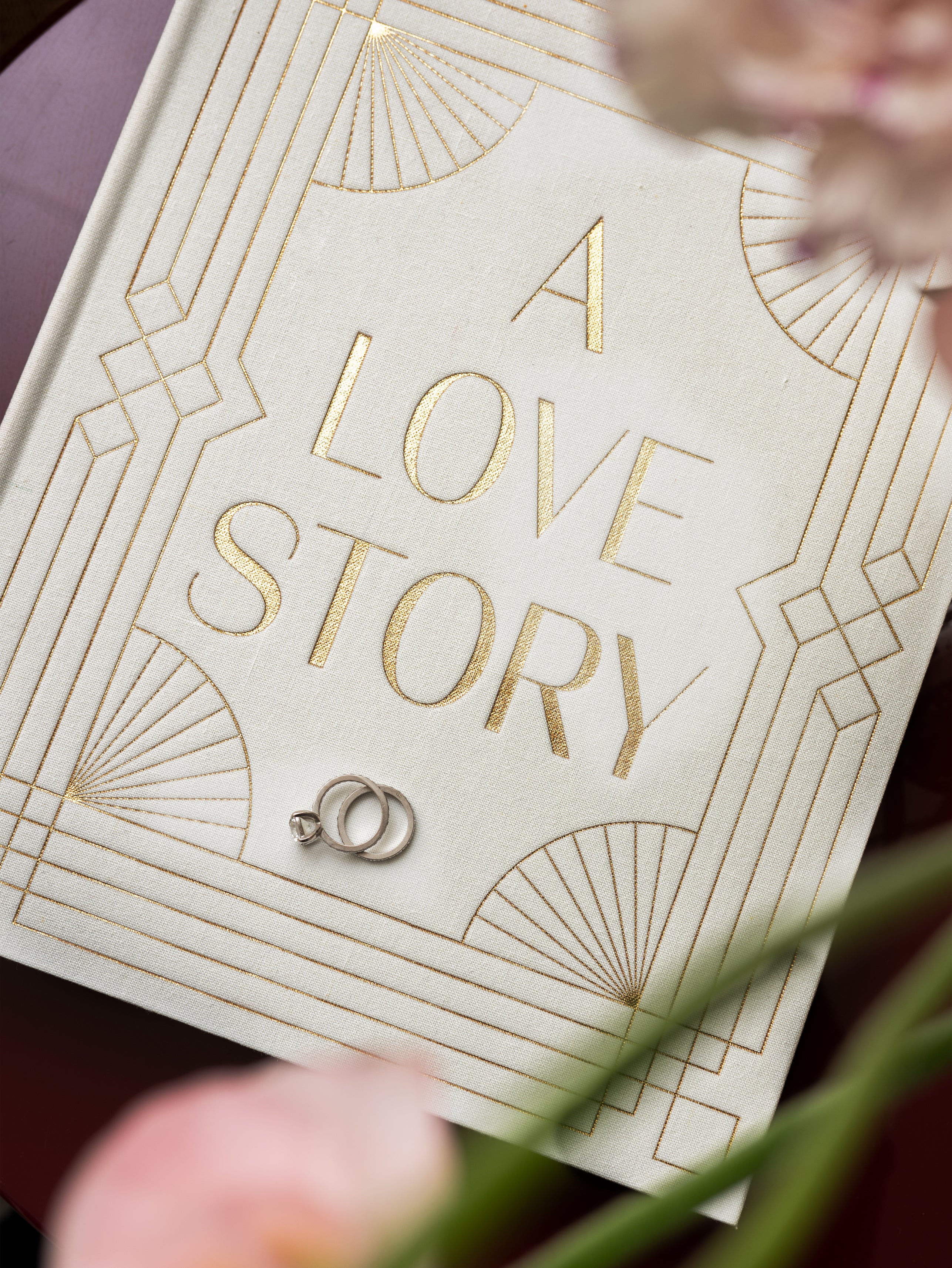 Album na fotografie A LOVE STORY biely so zlatým