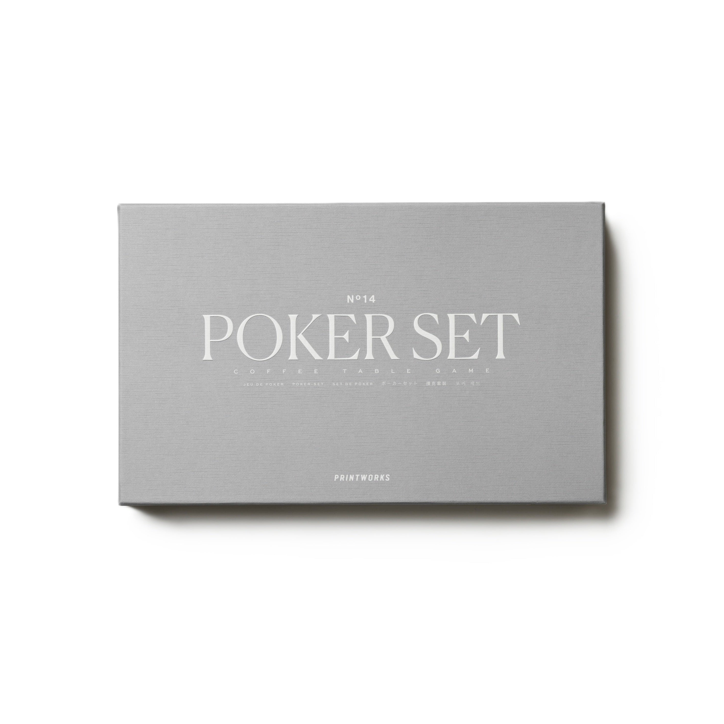 Súprava na poker POKER SET šedá
