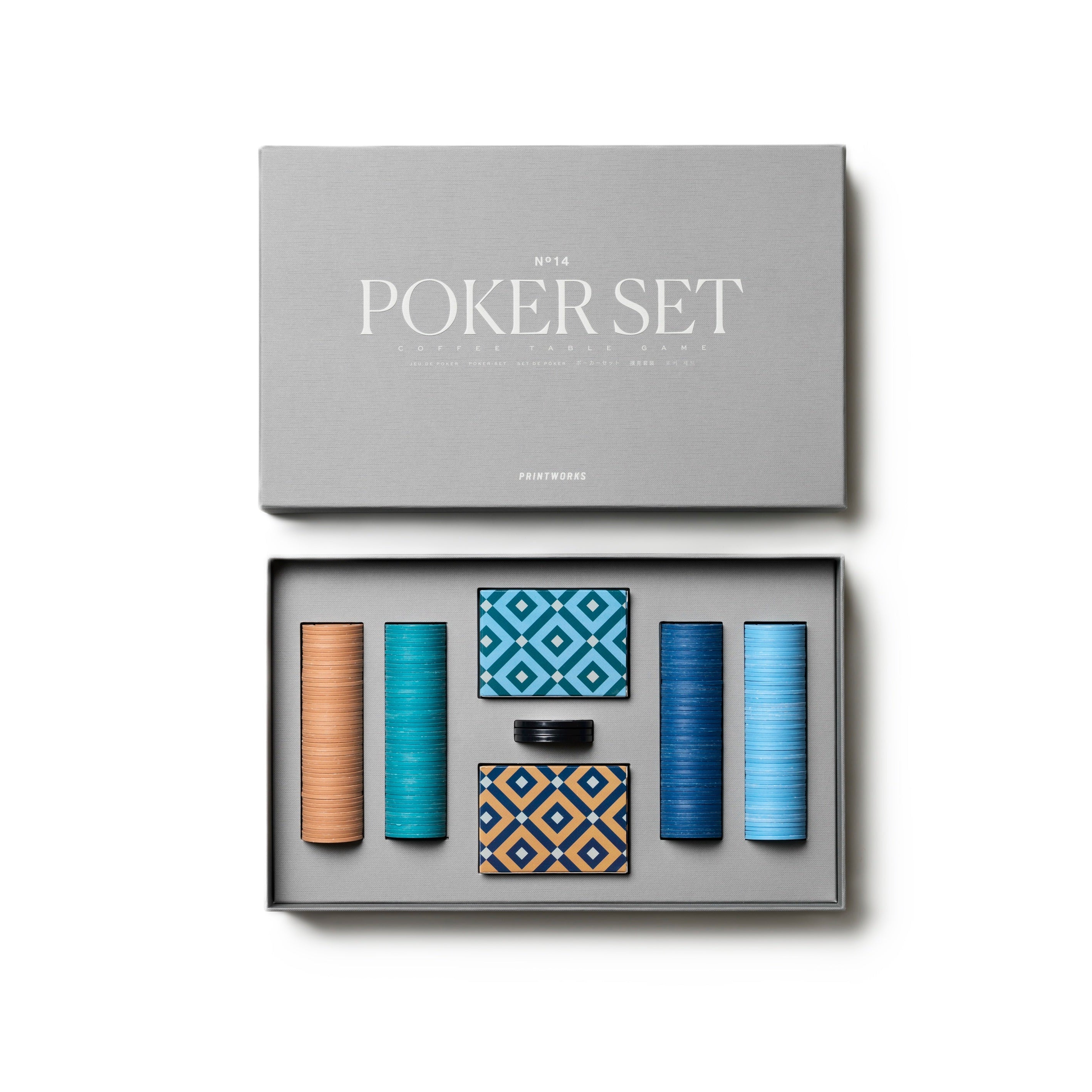 Súprava na poker POKER SET šedá
