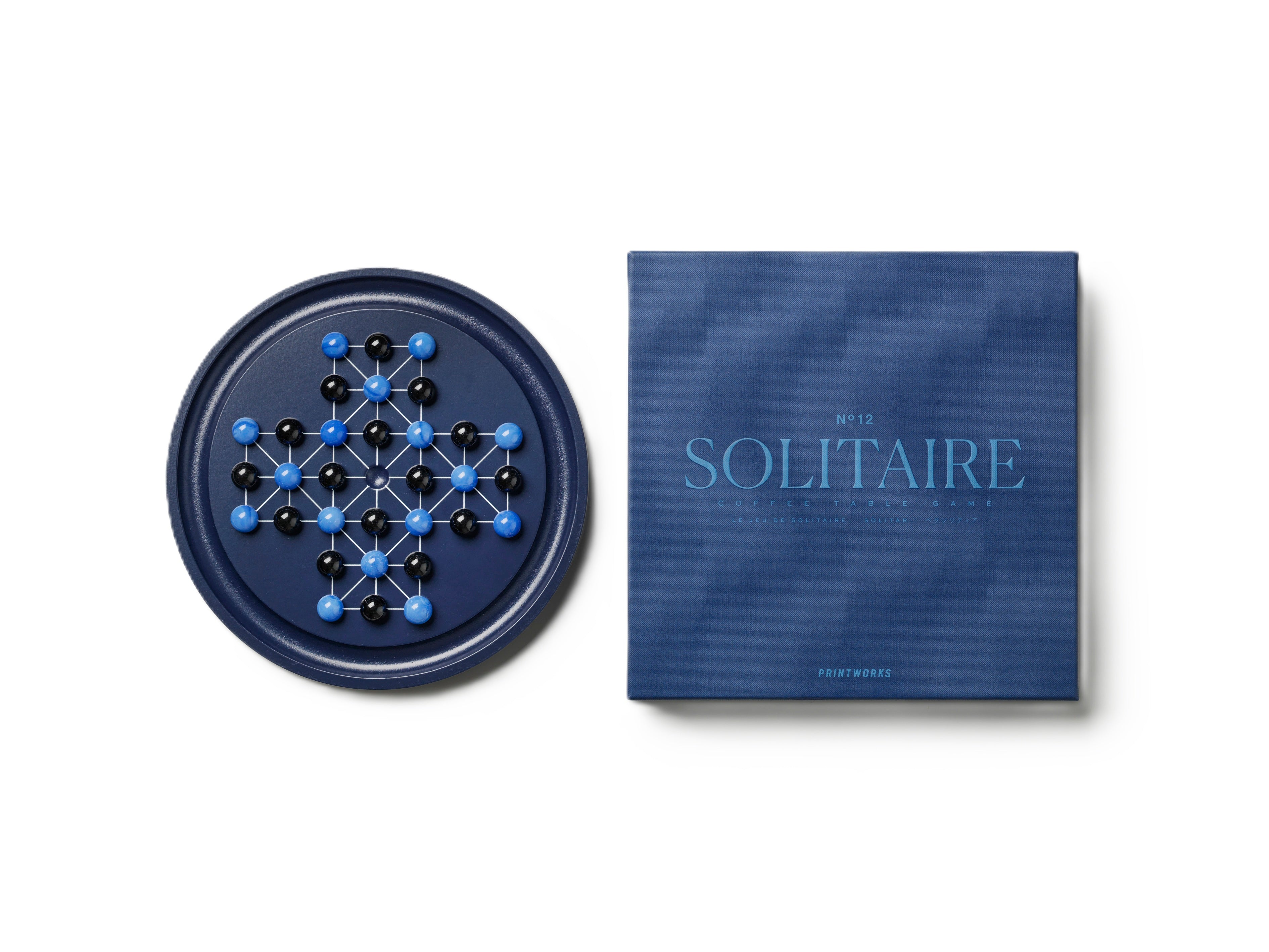 Hra strategická SOLITAIRE PATIENCE granátová