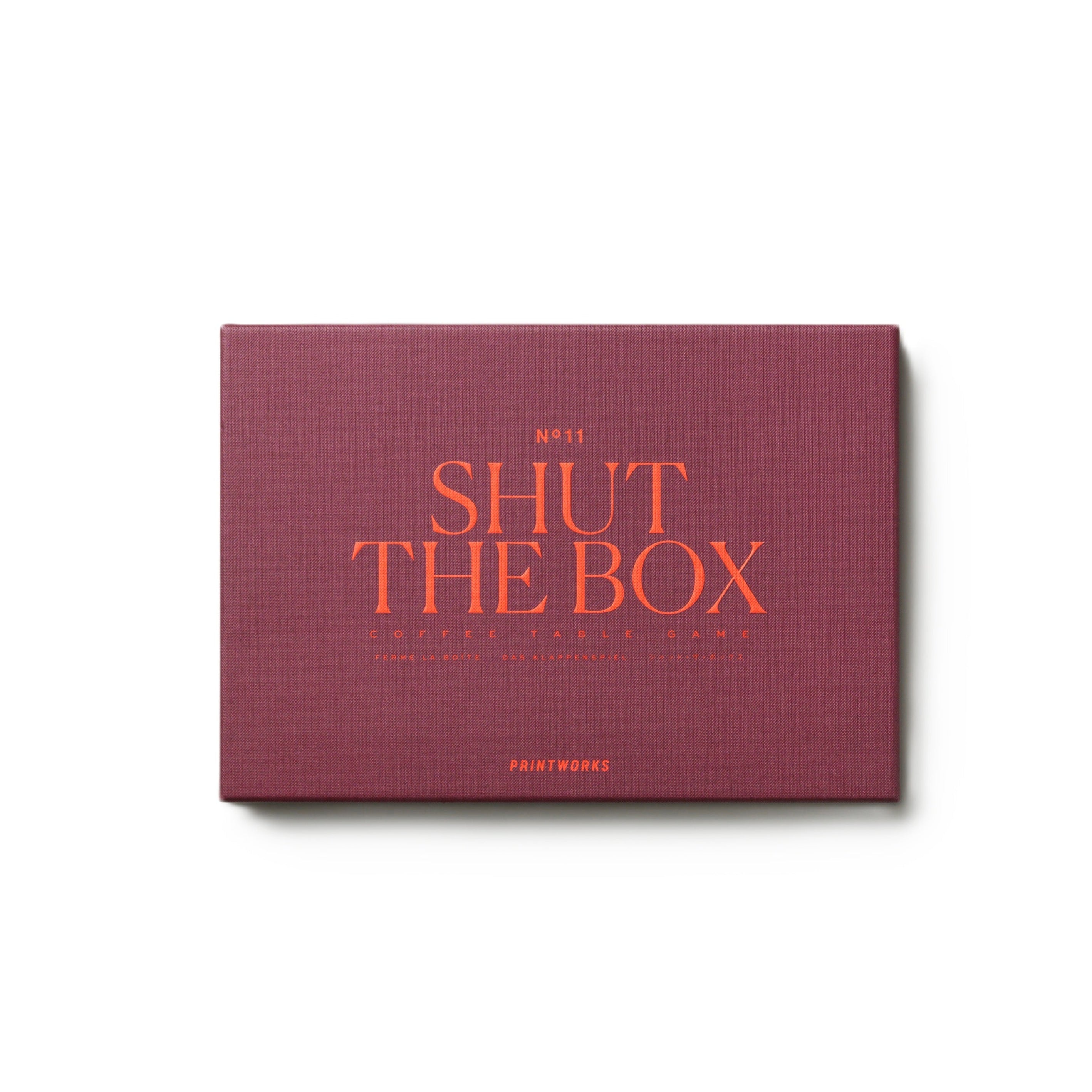 Hracía hra SHUT THE BOX bordová