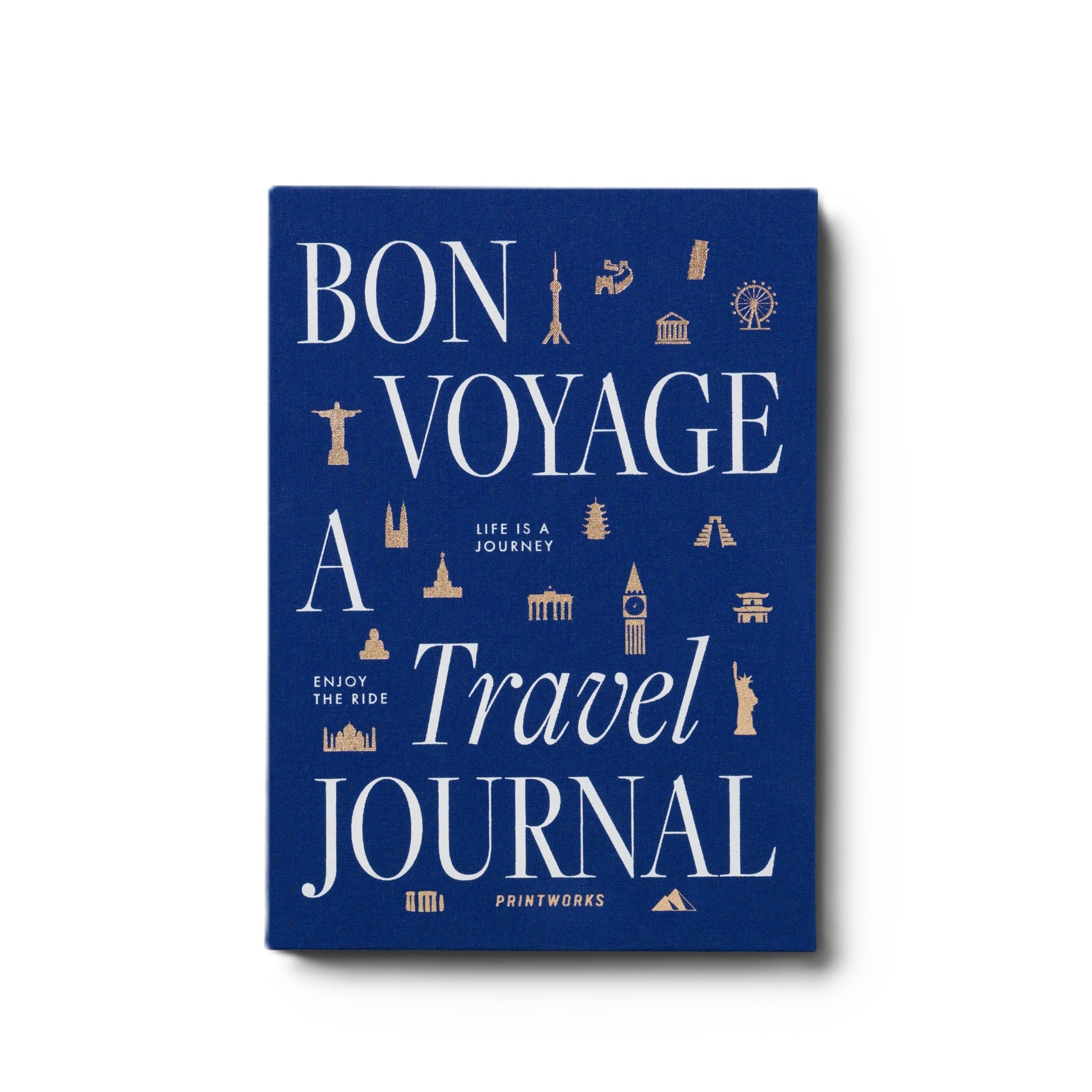 Cestovný denník TRAVEL JOURNAL tmavomodrý s béžovým