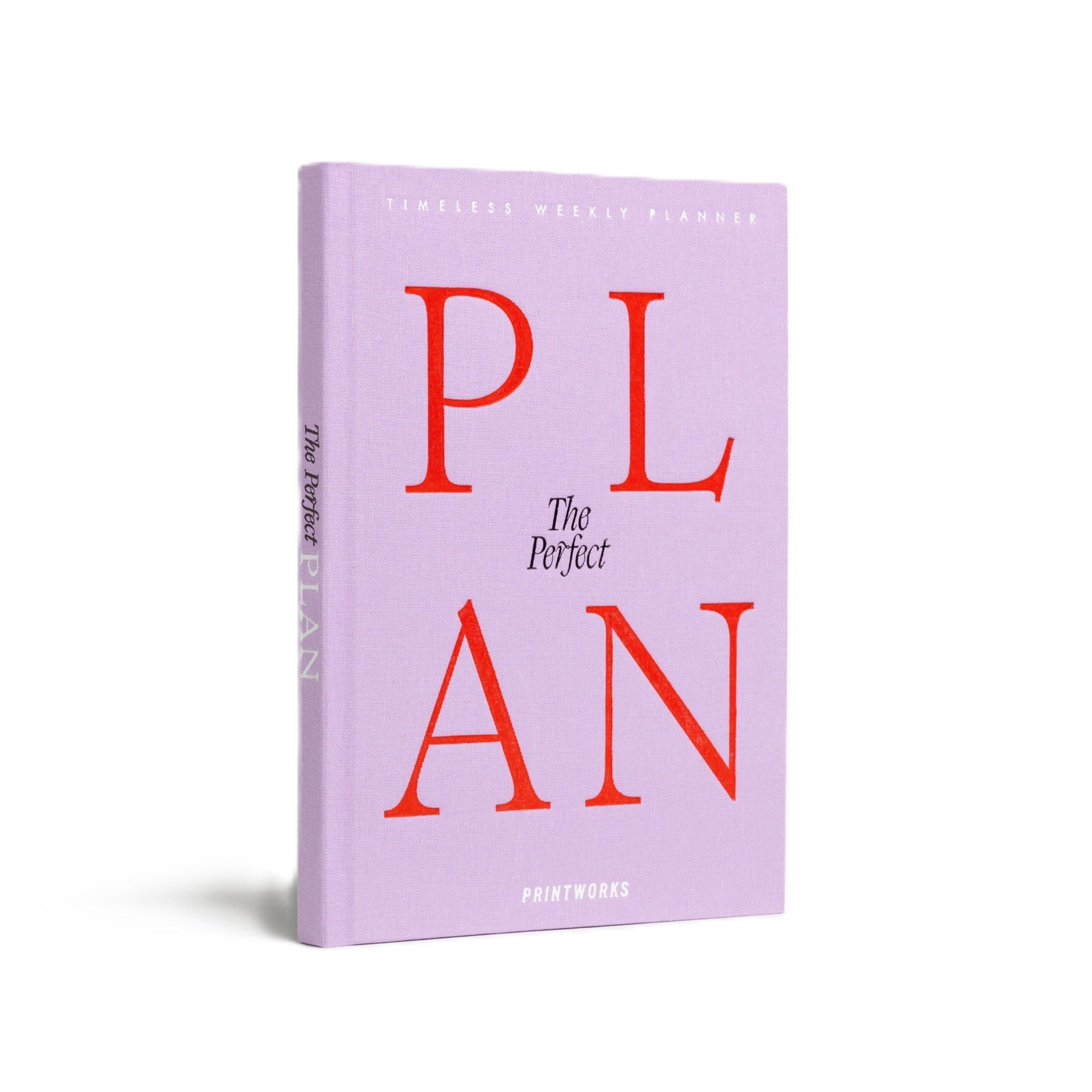 Weekly Planner THE PERFECT PLAN purple with red