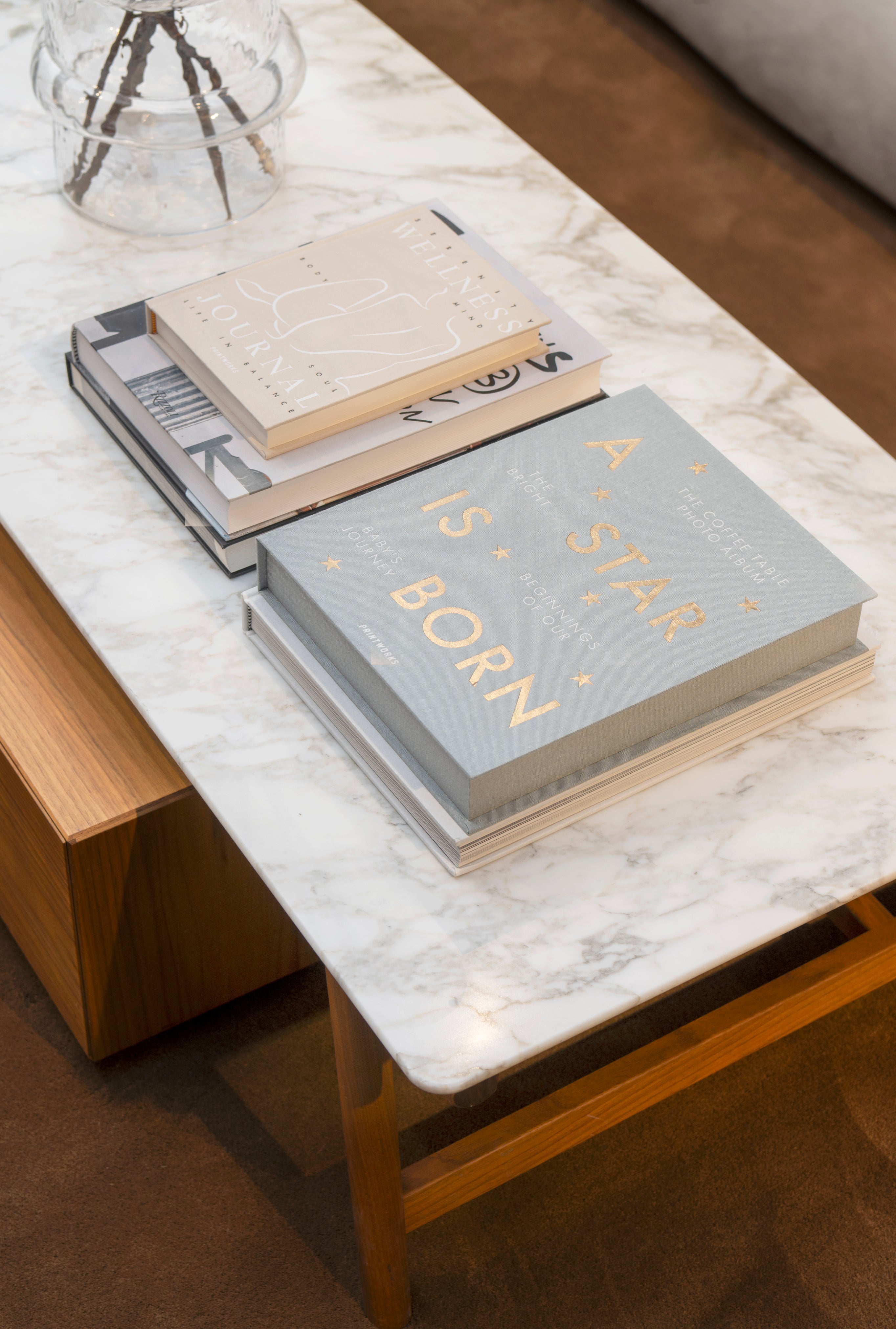 A STAR IS BORN photo album gray with gold