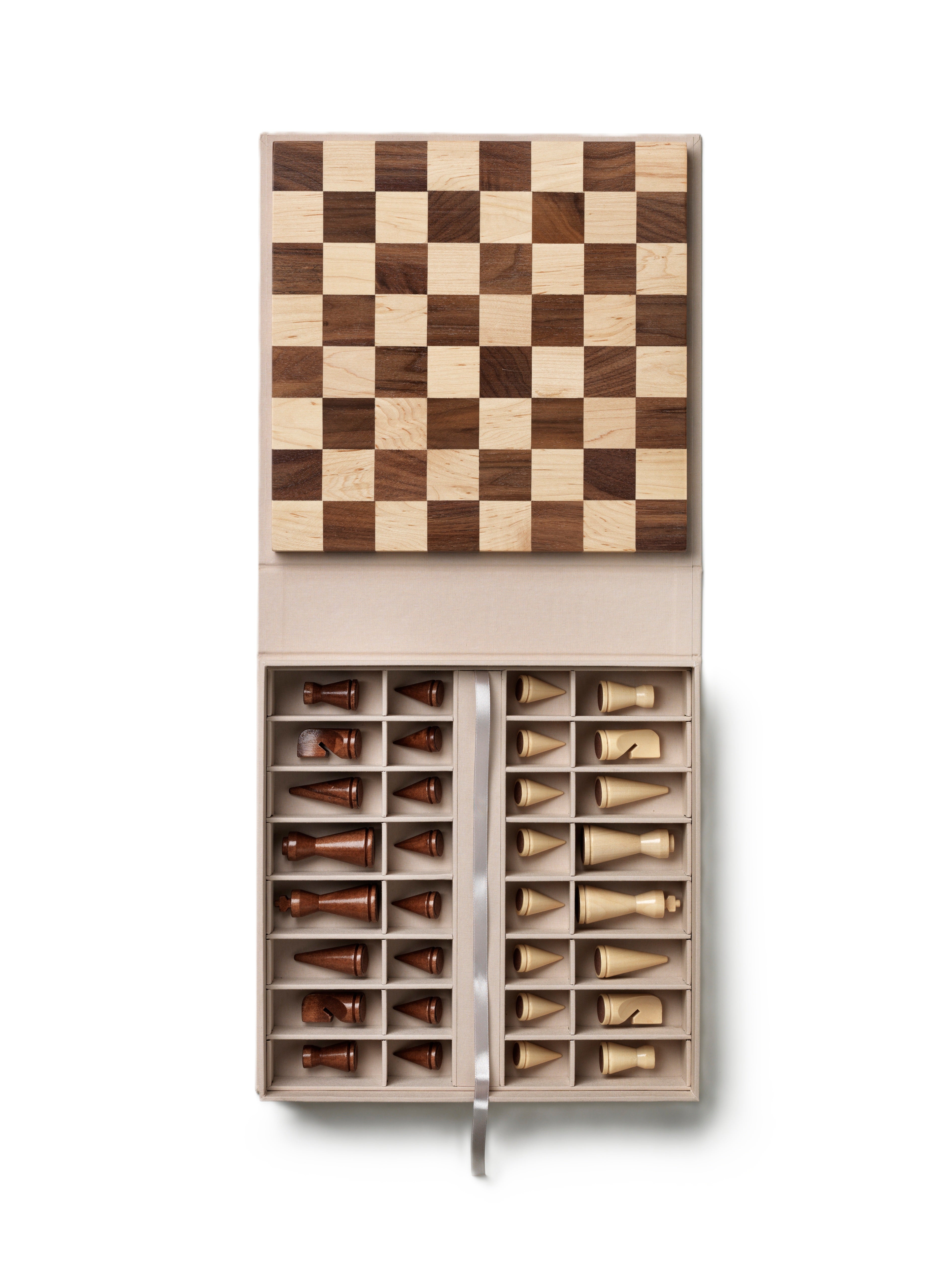 Sada na hru šachy MINIMALIST CHESS drevo