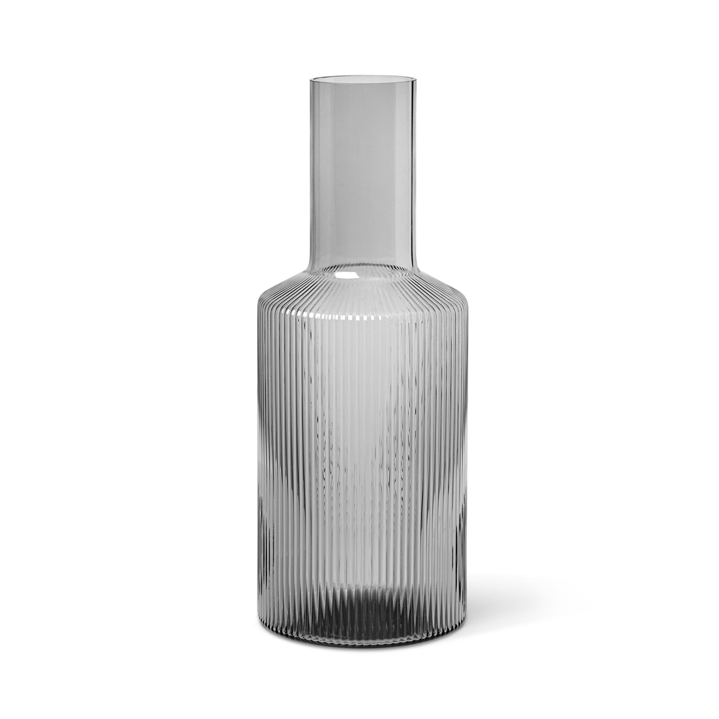 Ripple decanter smoky glass