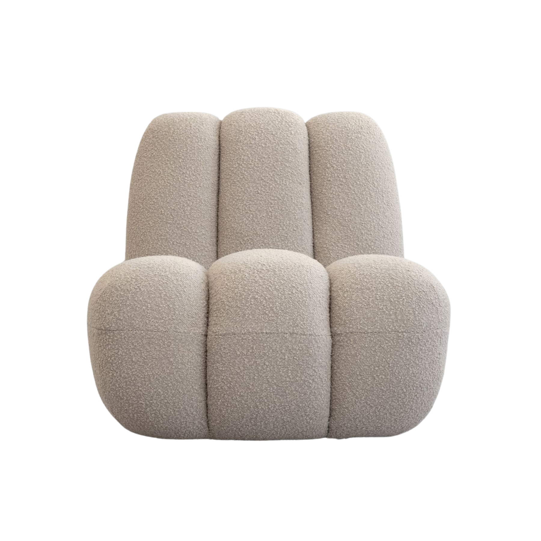 TOE armchair beige bouclé