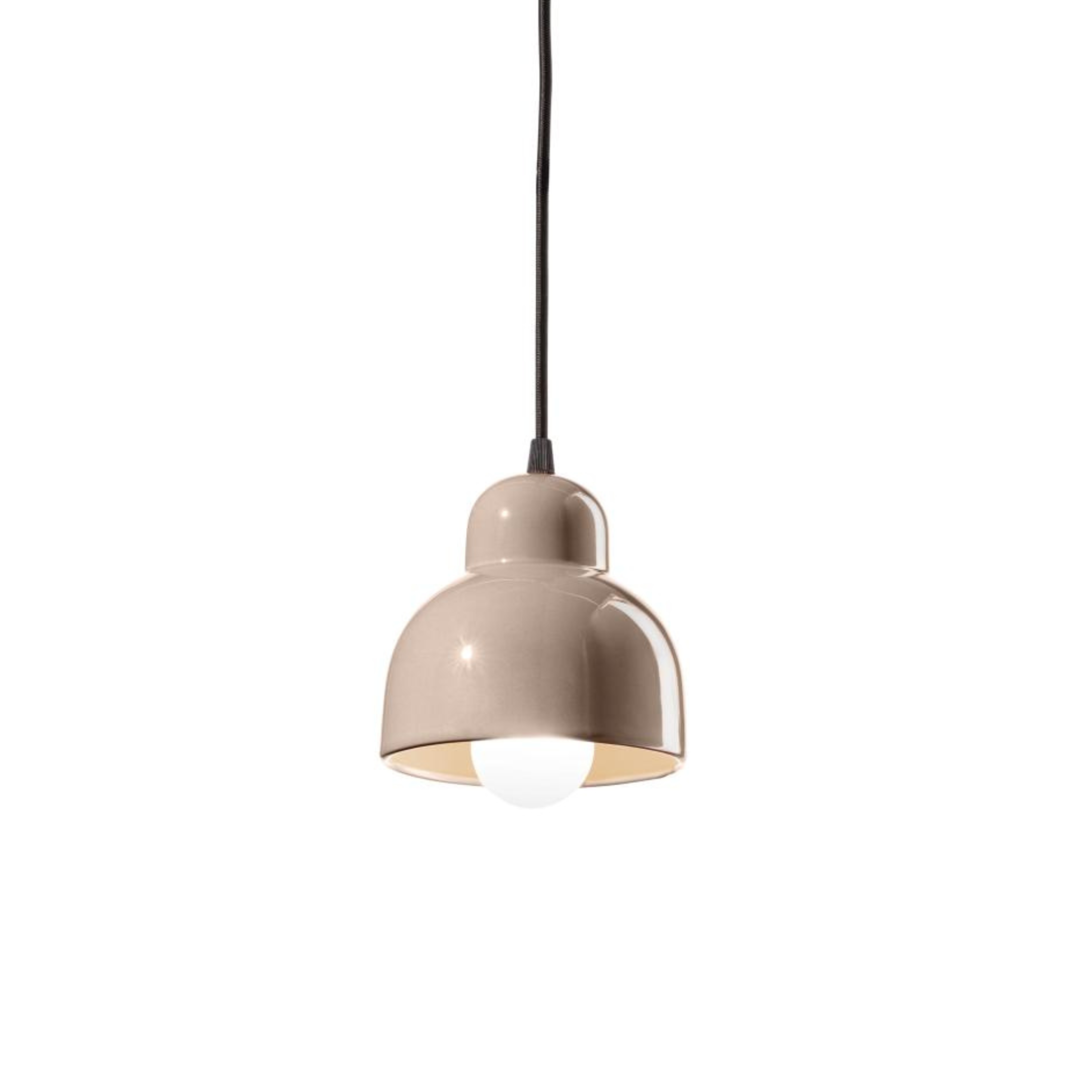 Závesná keramická lampa BERIMBAU béžová