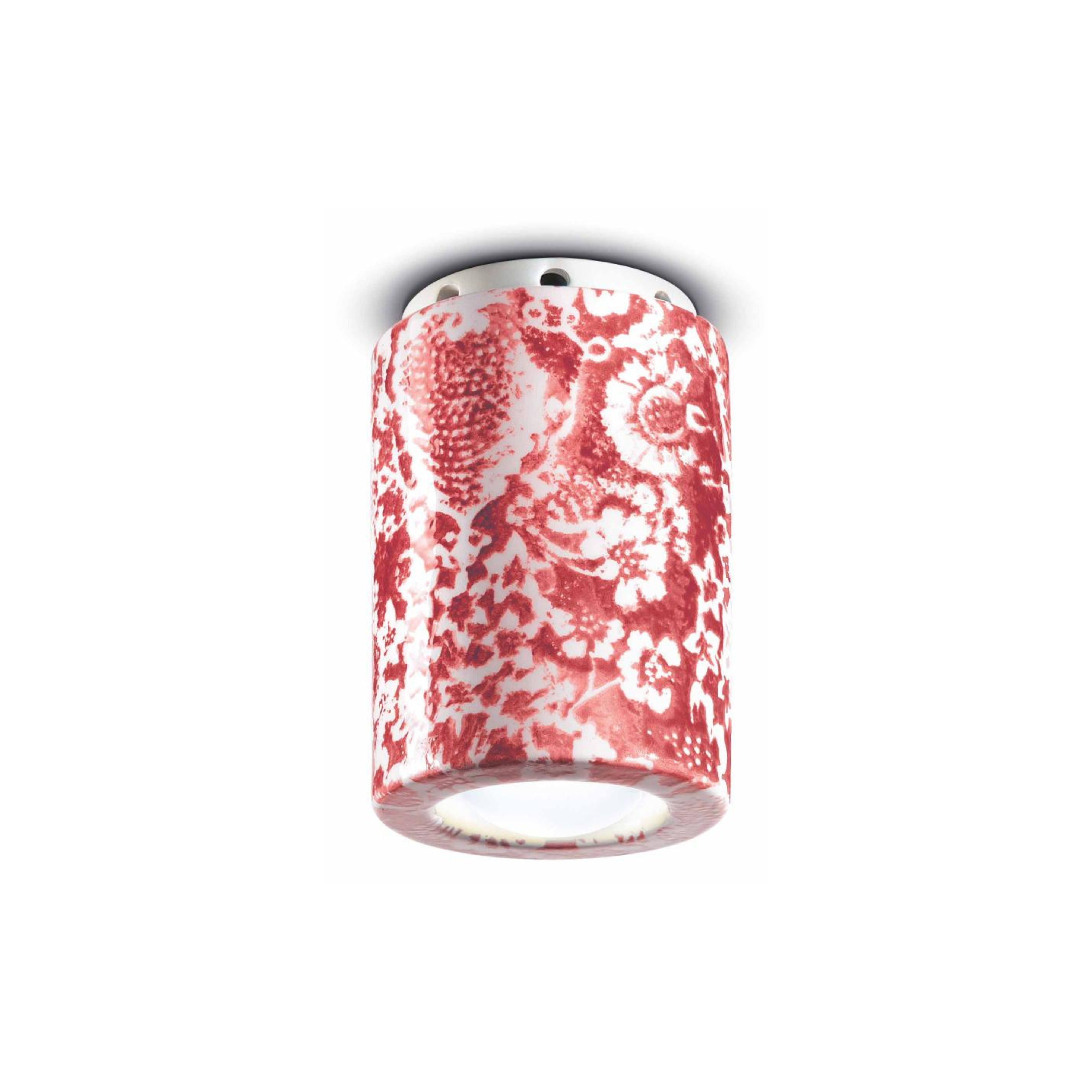 Keramická bodová lampa PI červené kvety