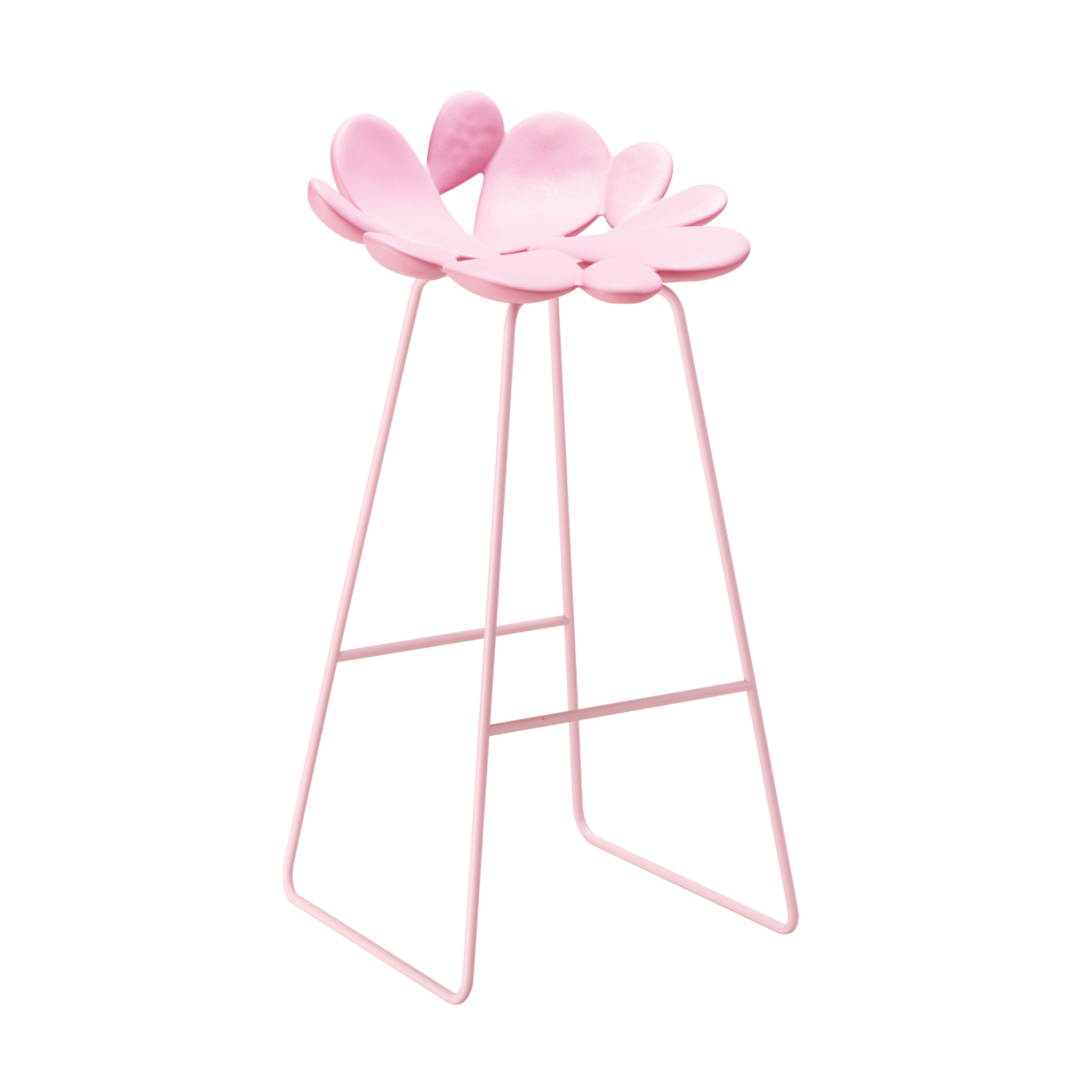 Light pink garden stool FILICUDI