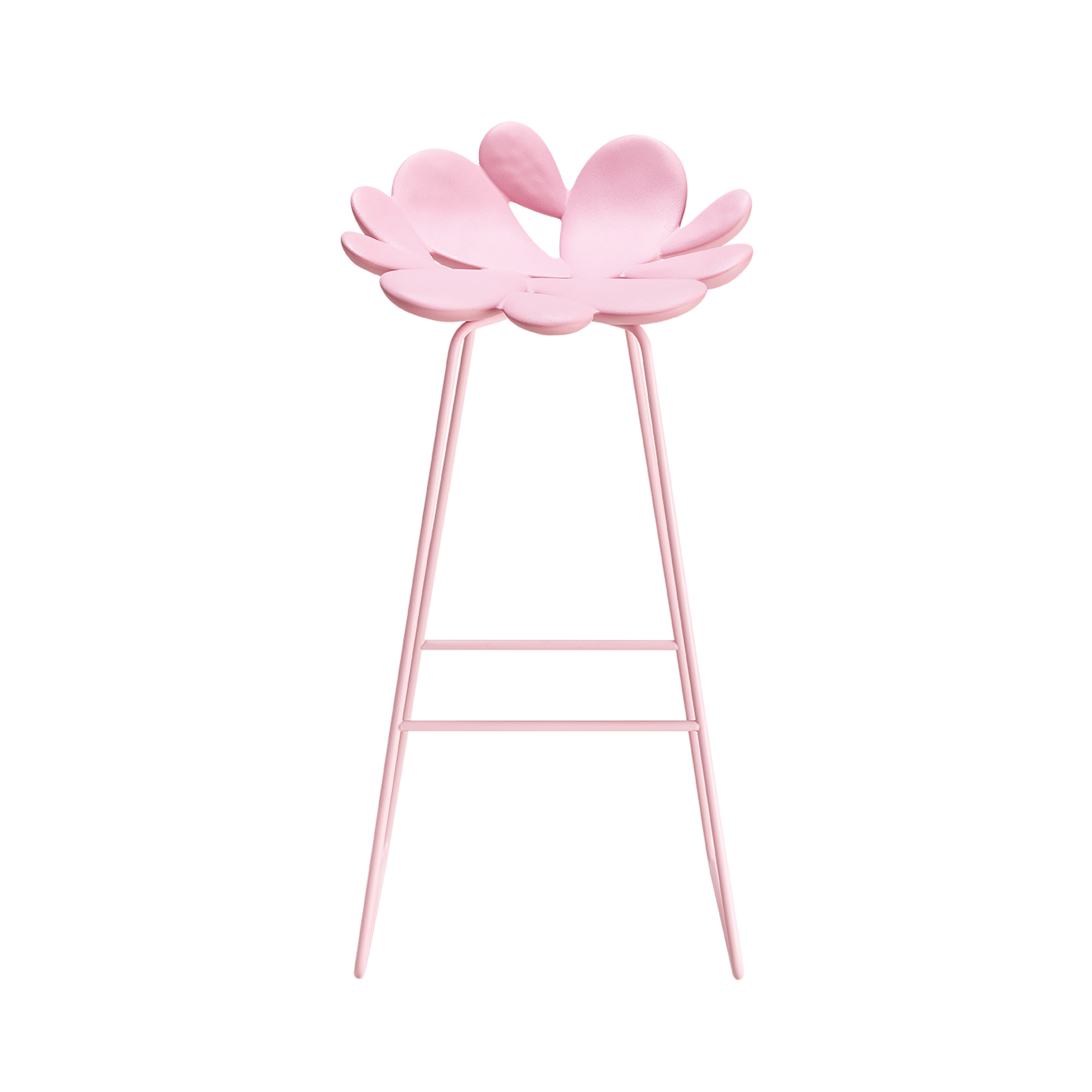 Light pink garden stool FILICUDI