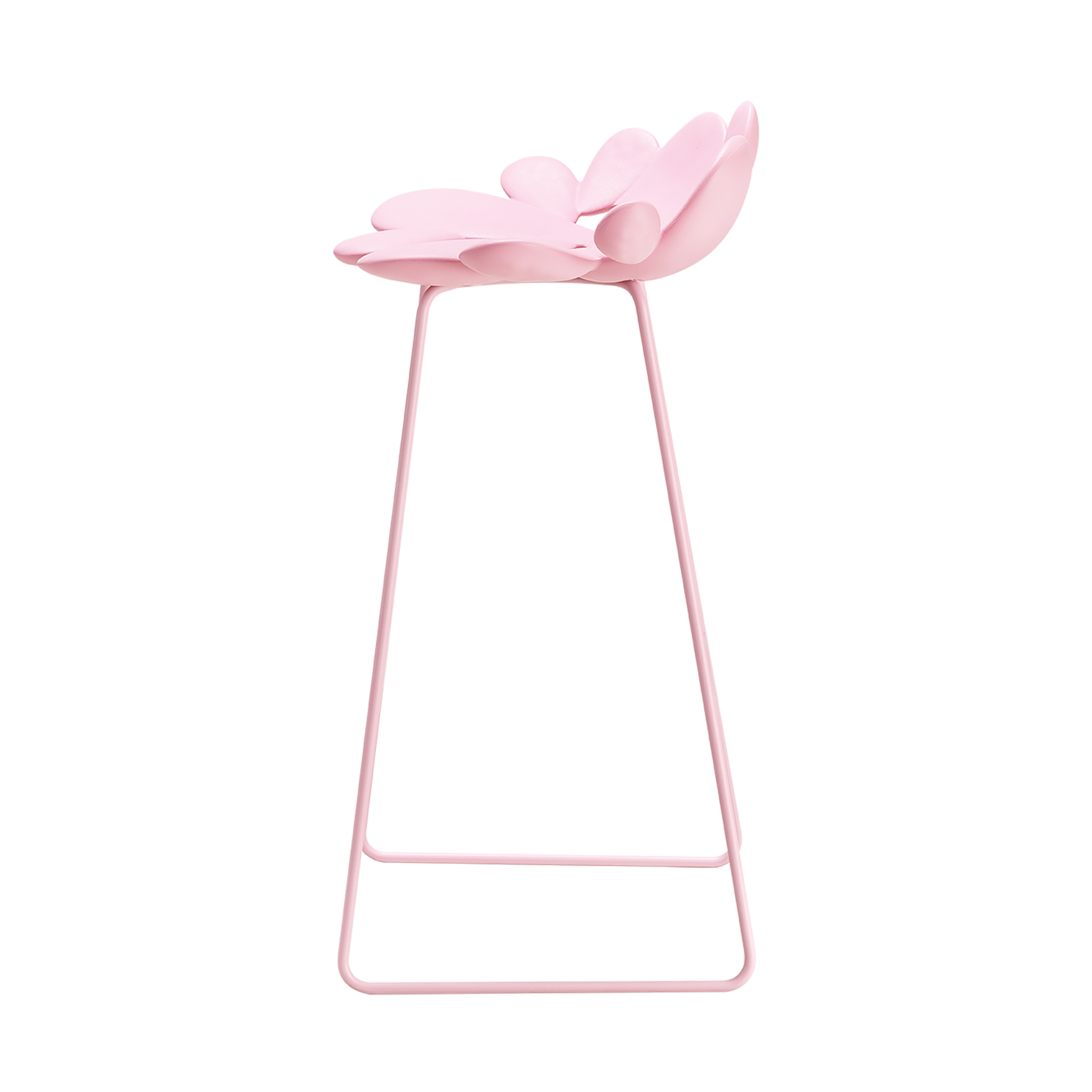 Light pink garden stool FILICUDI