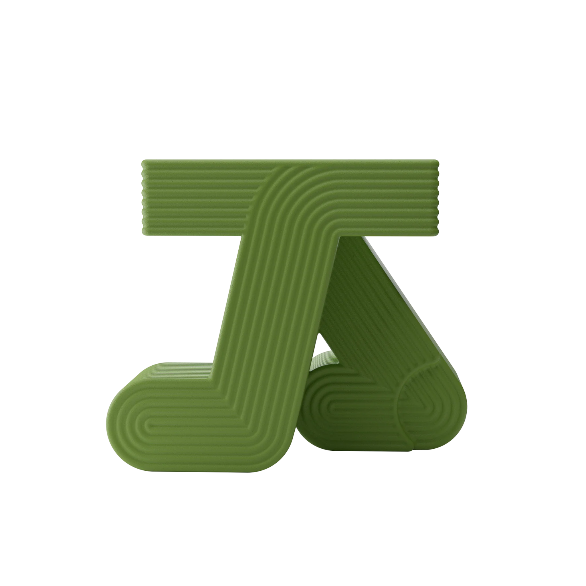 Zelený bočný záhradný stolík WALKING