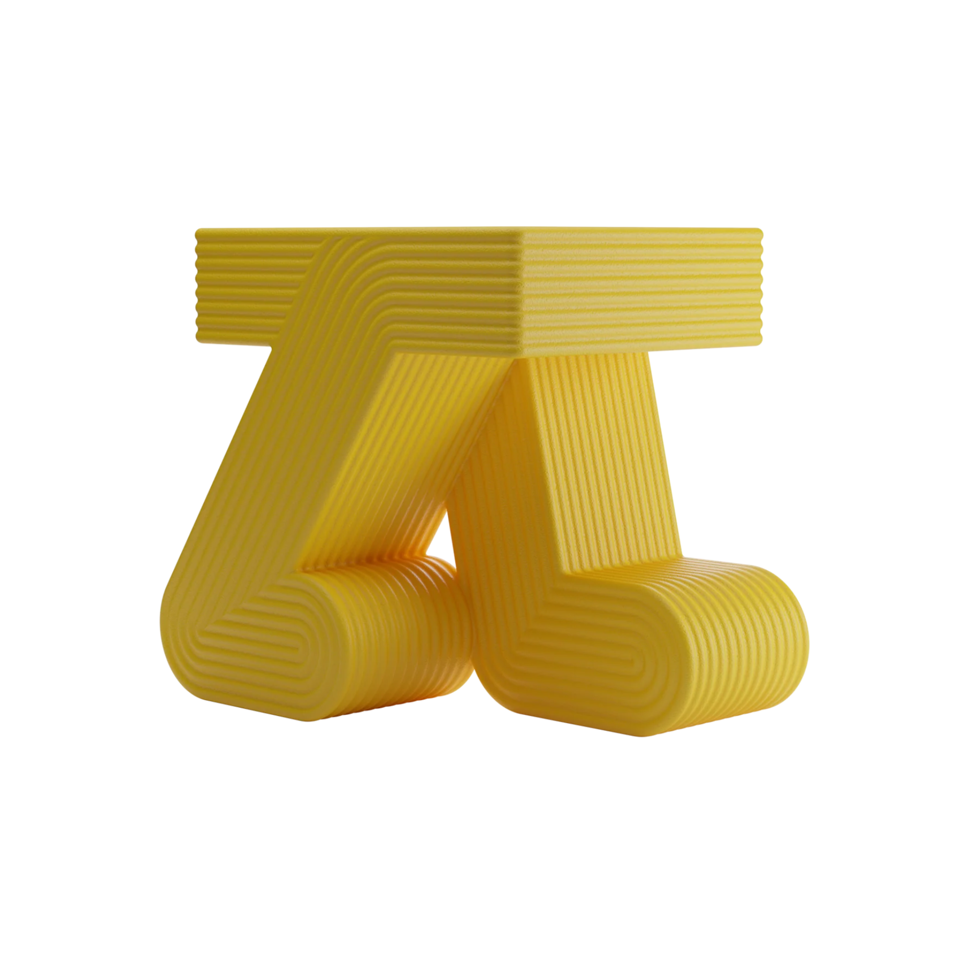 Bočný záhradný stolík WALKING žltý