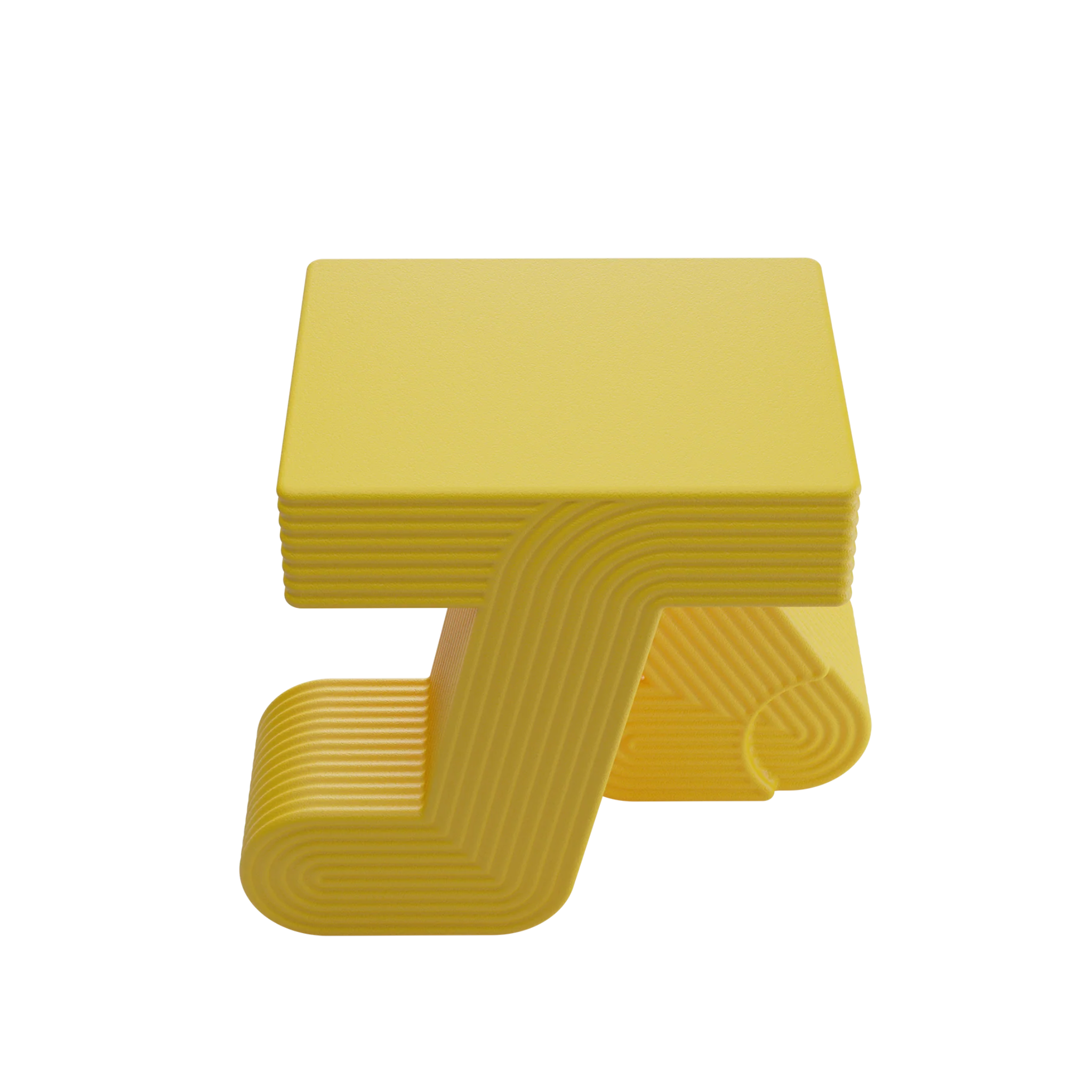 Bočný záhradný stolík WALKING žltý